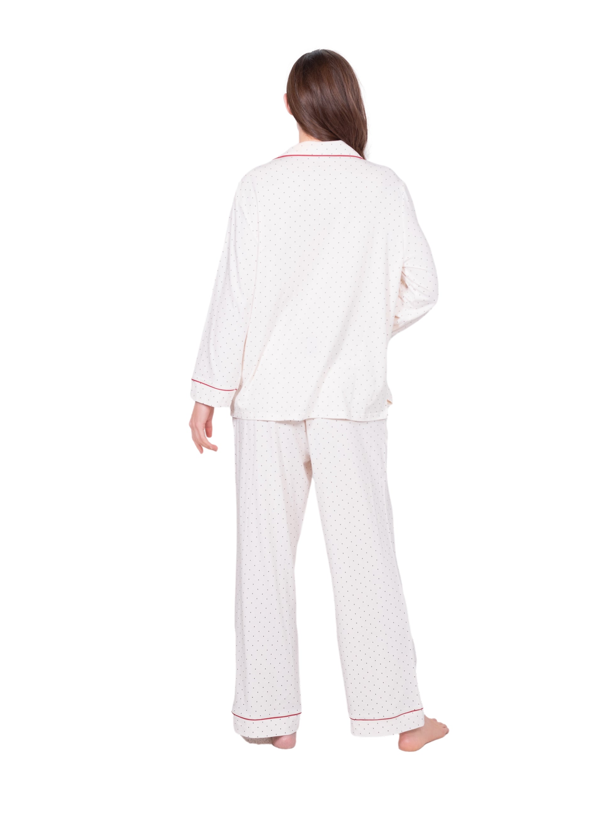 Long Sleeve Notch Collar Pajama Gift Set