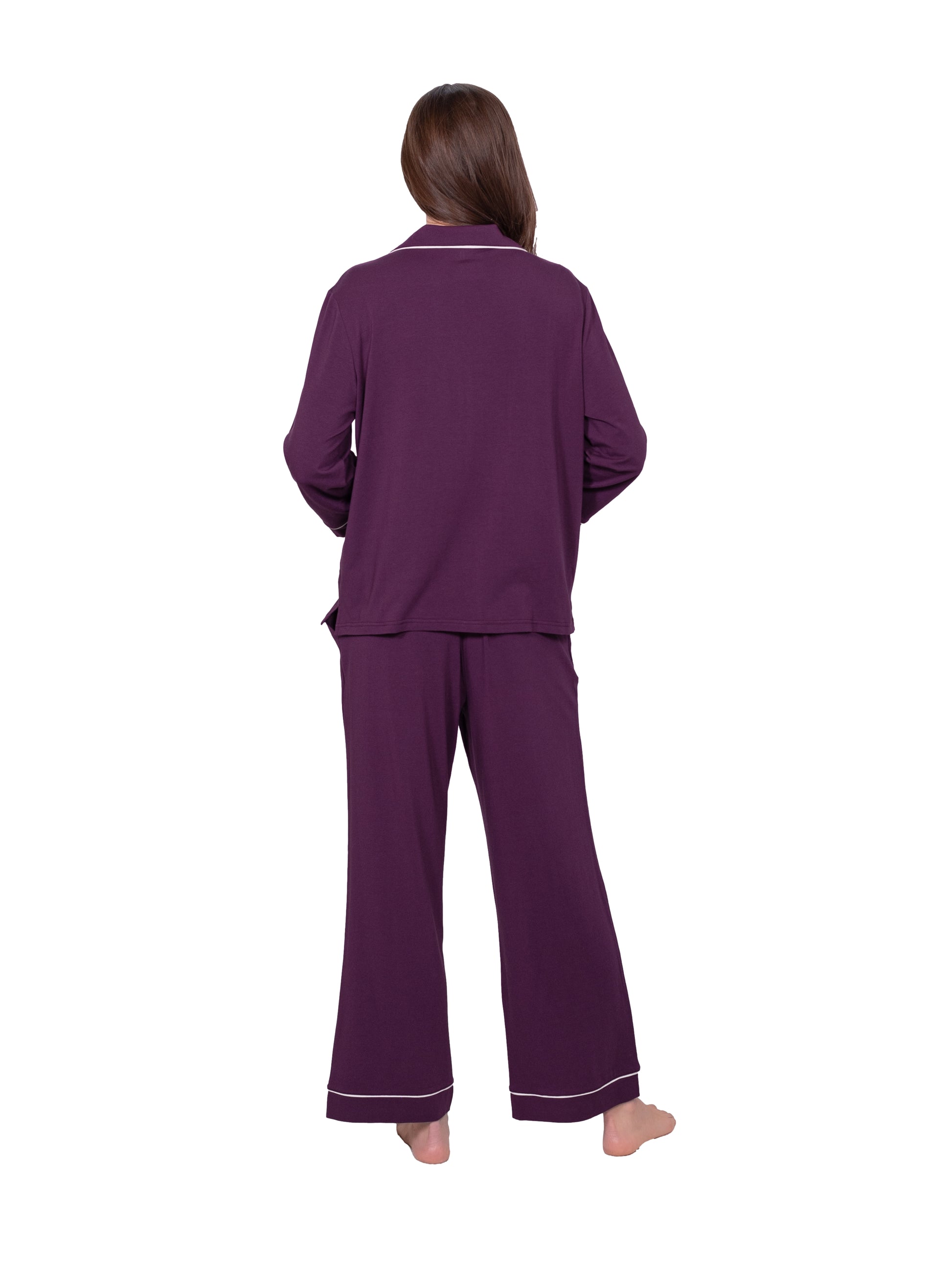 Long Sleeve Notch Collar Pajama Gift Set