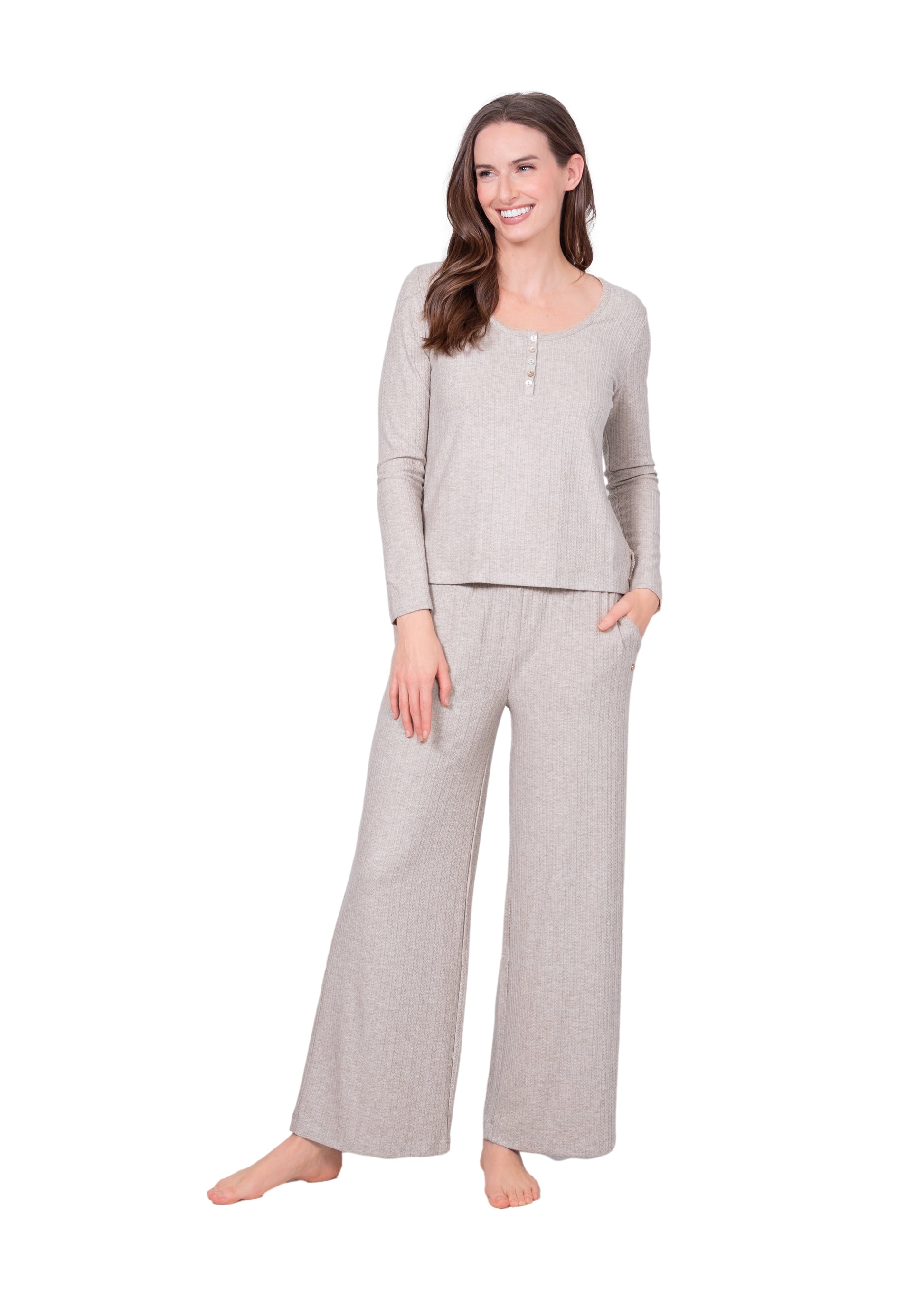 Recycled Pointelle Knit Lounge Set