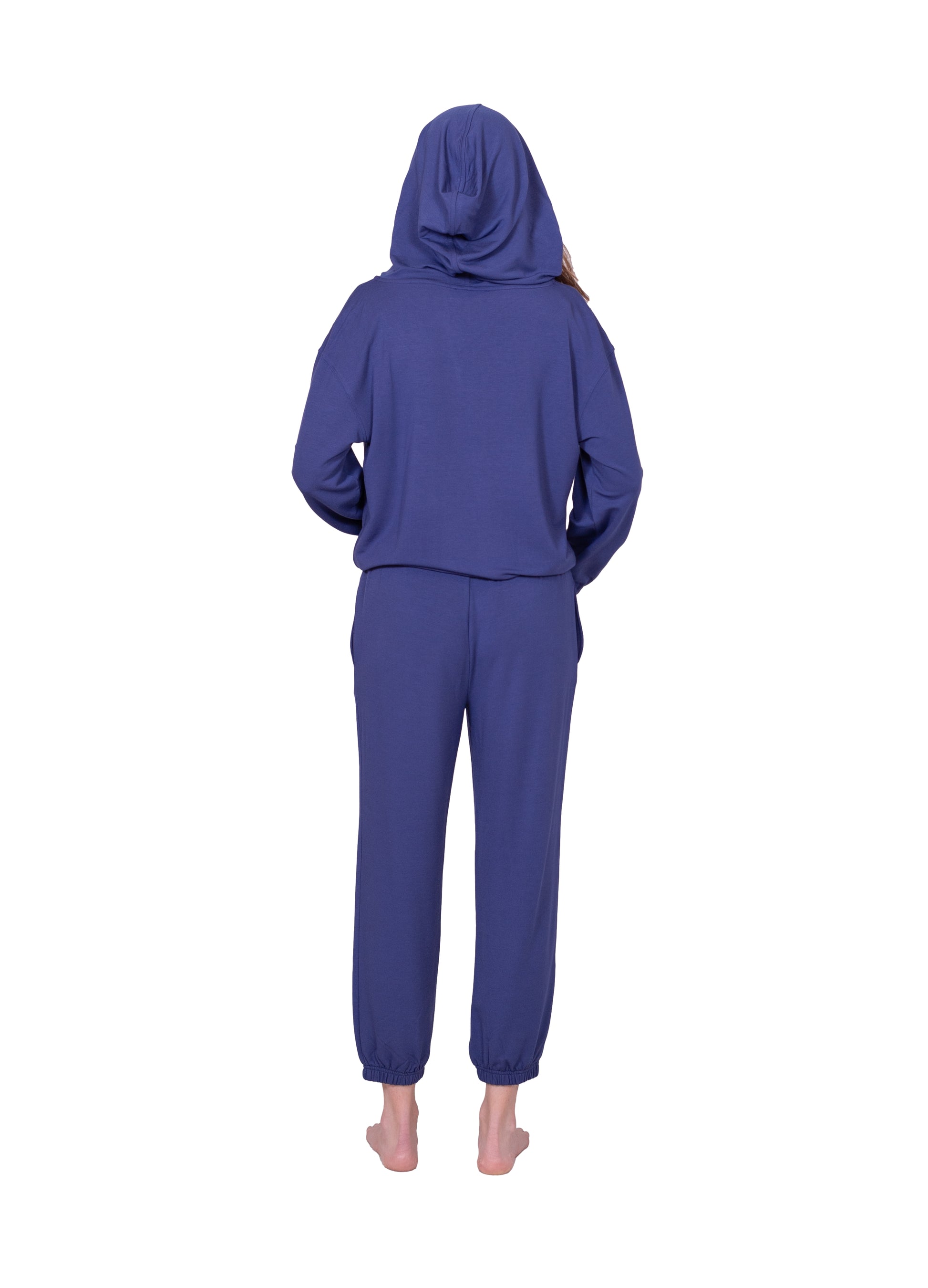 Relaxed Fit V-Neck Hoodie