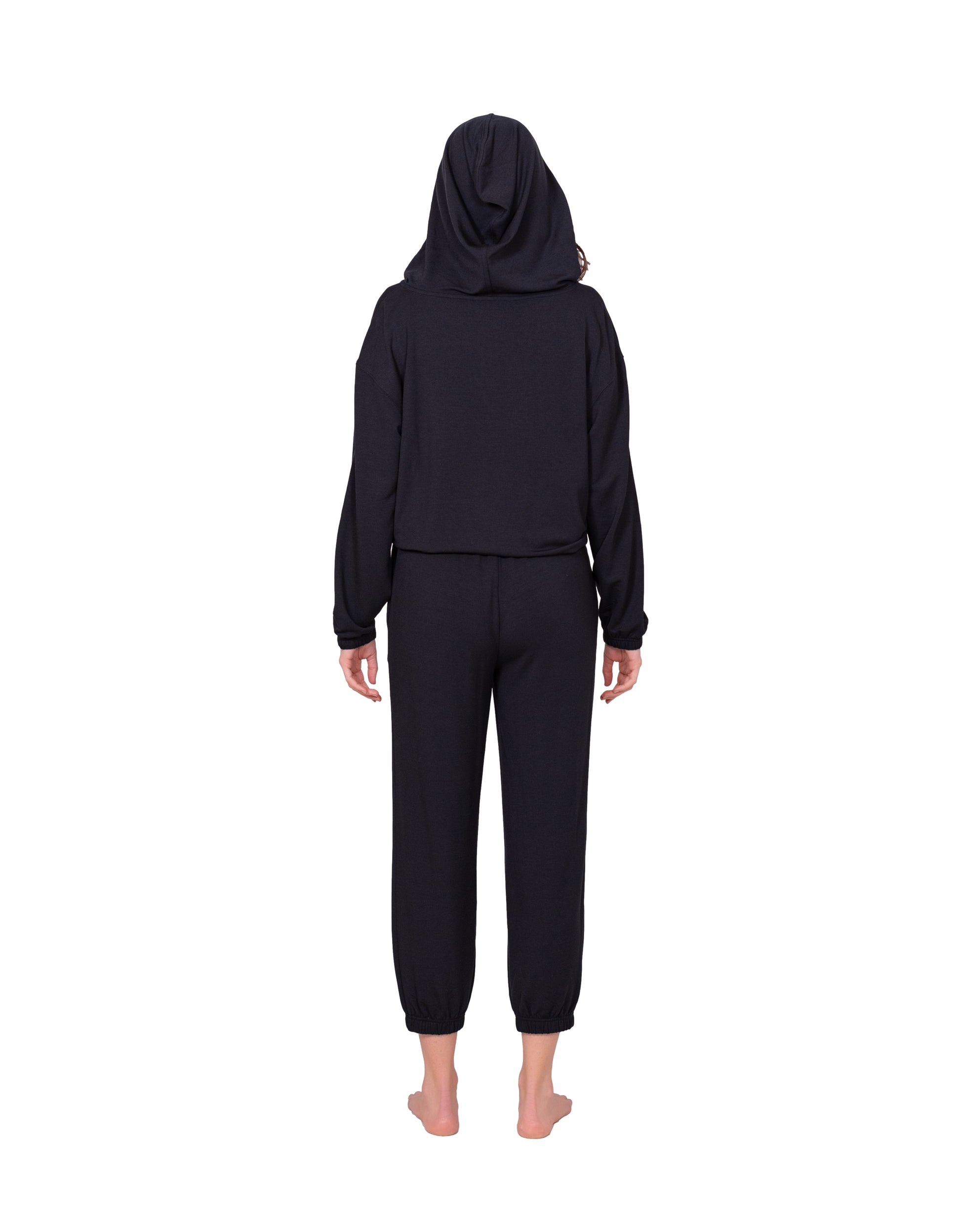 Relaxed Fit V-Neck Hoodie