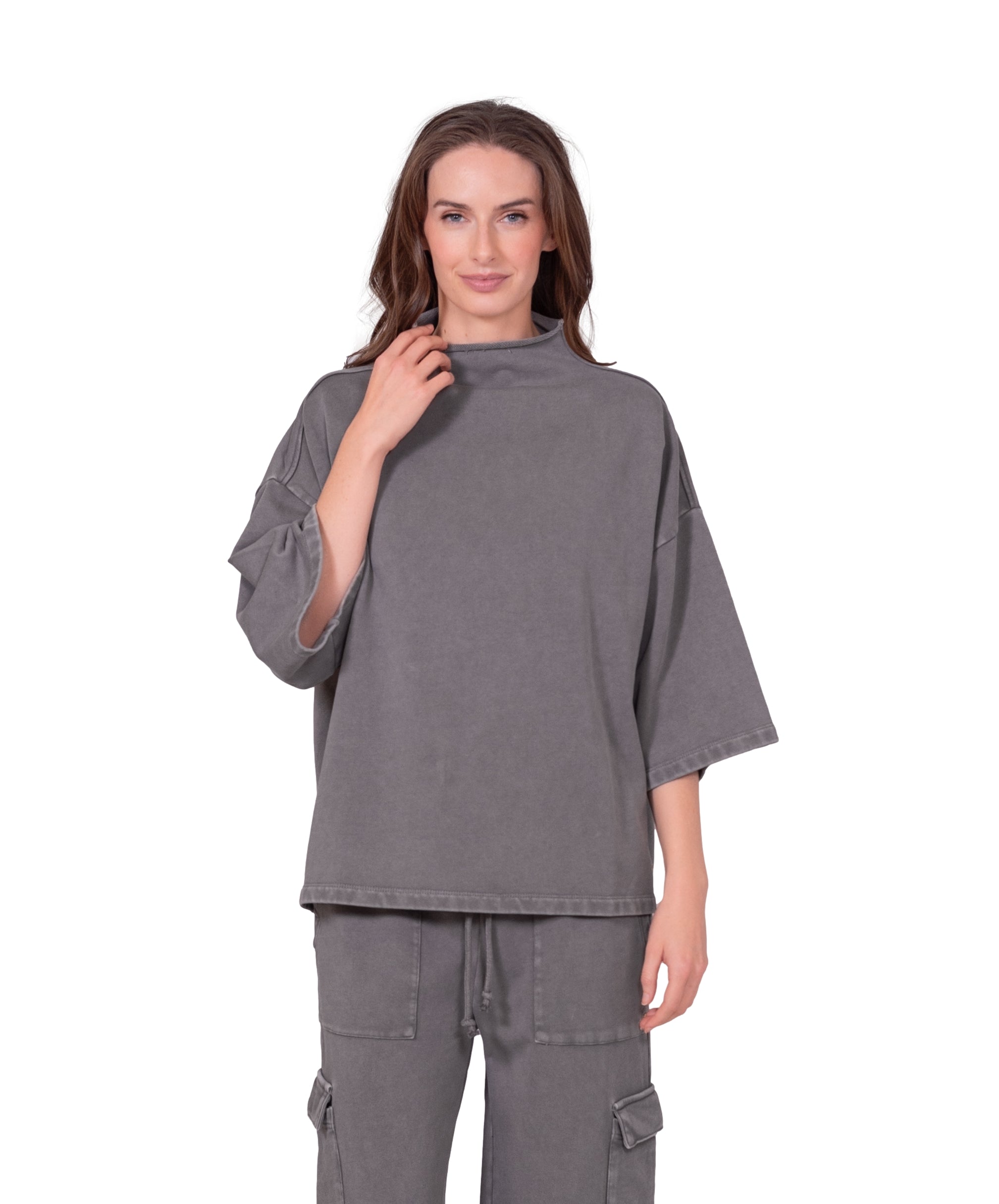 French Terry Oversized Top – LATTELOVE Co.