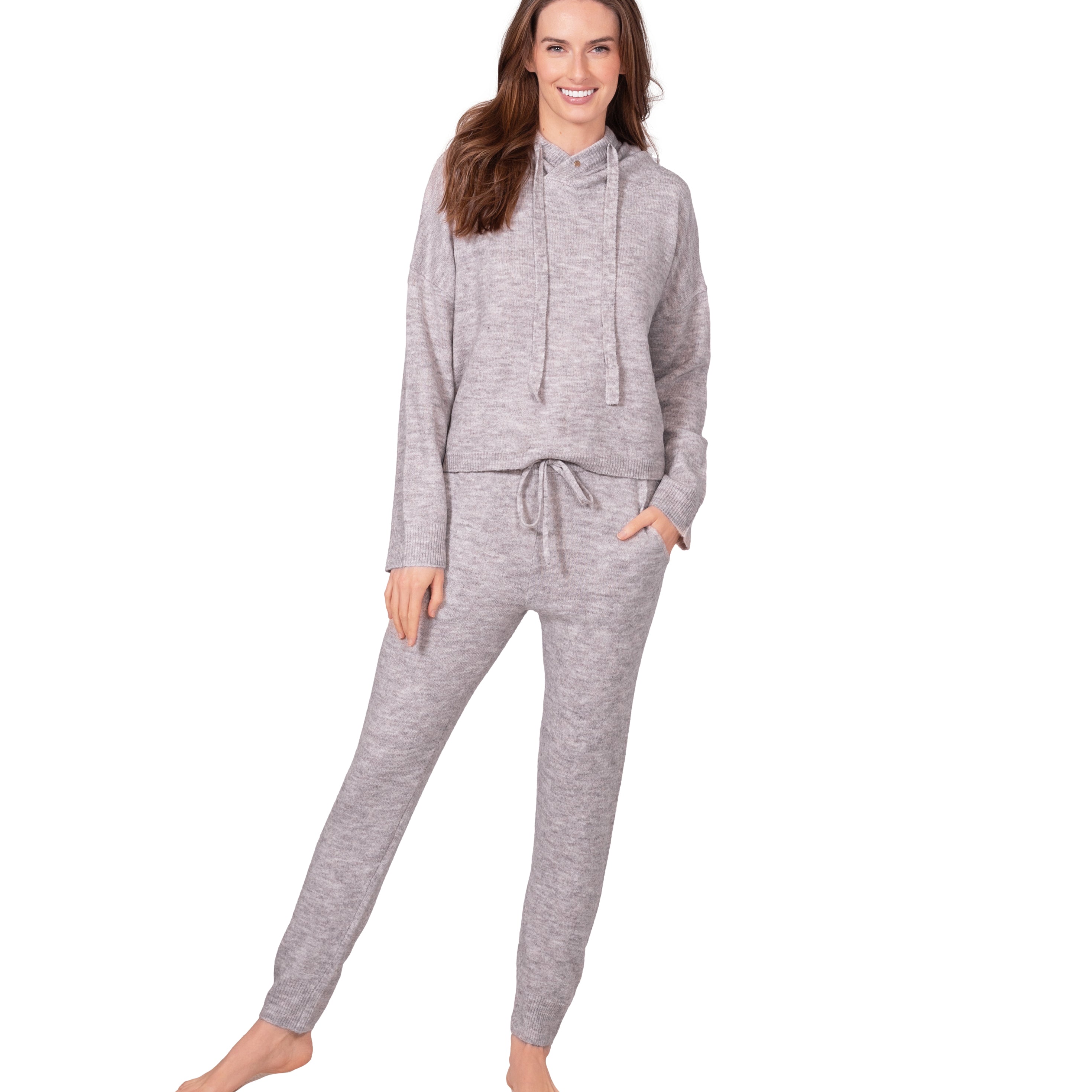 Sweater Knit Hoodie & Jogger Set