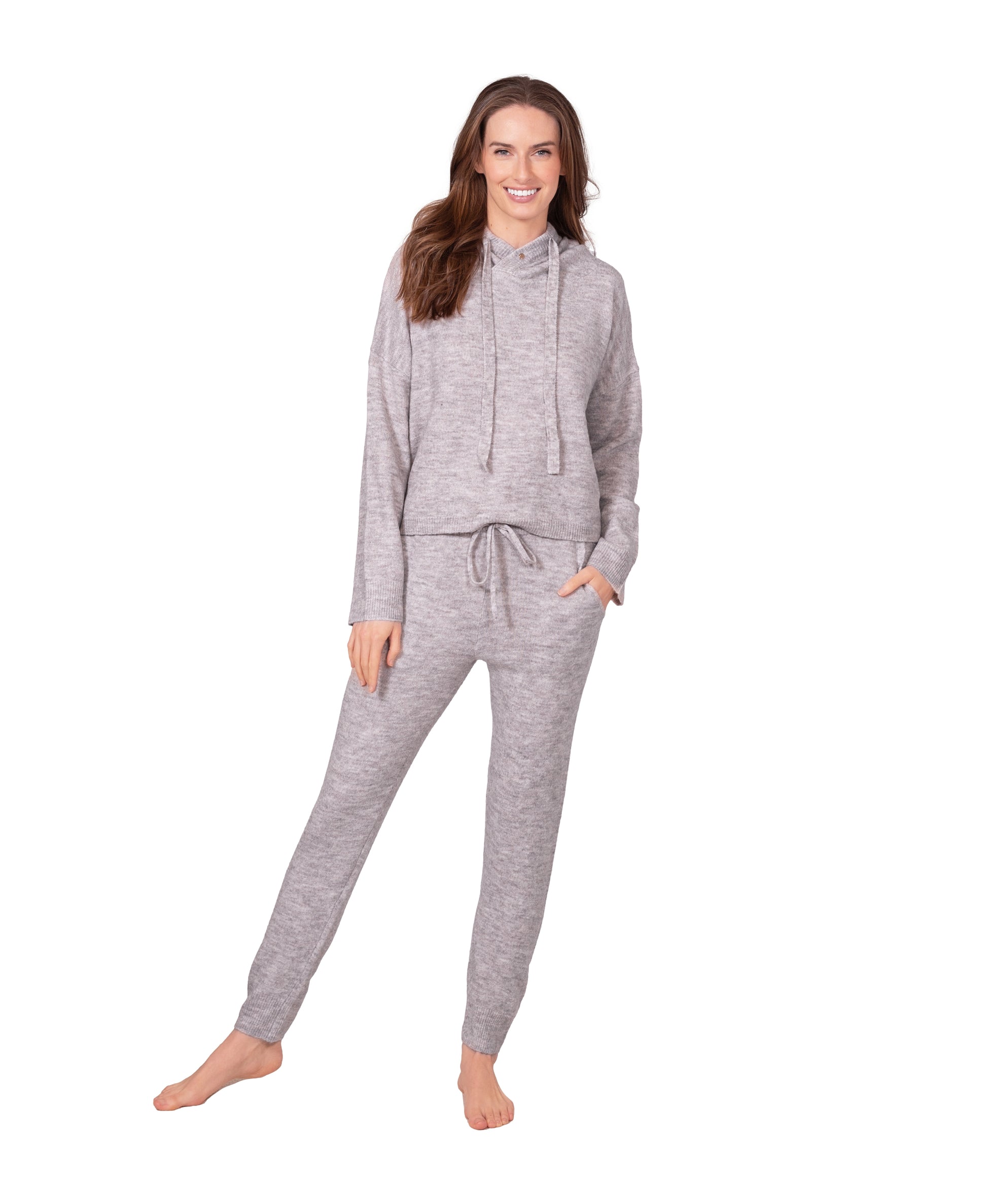 Sweater Knit Hoodie & Jogger Set