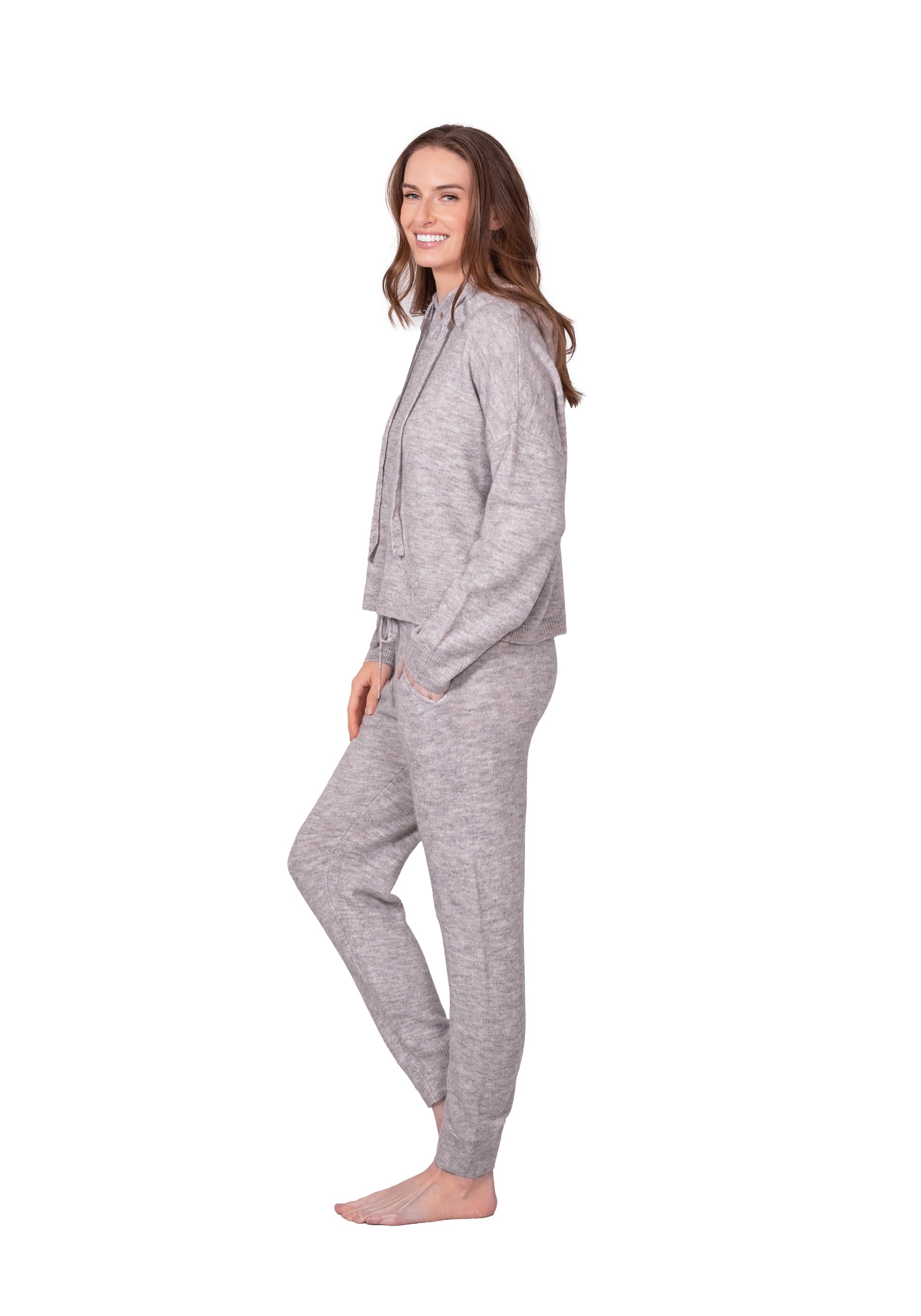Sweater Knit Hoodie & Jogger Set