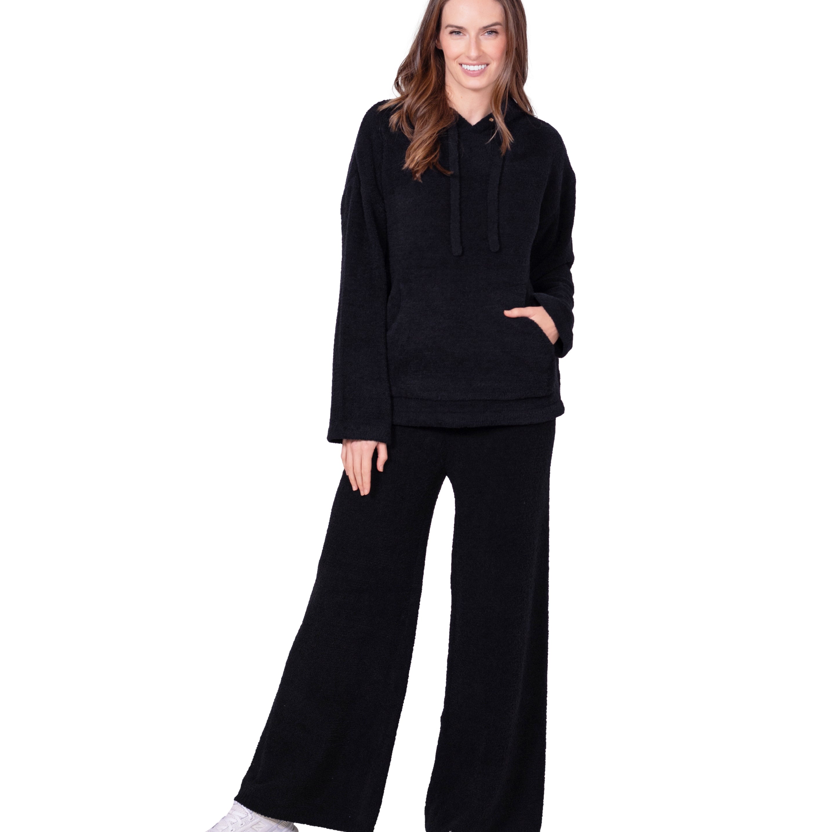 Chenille Hoodie & Flare Pant Set