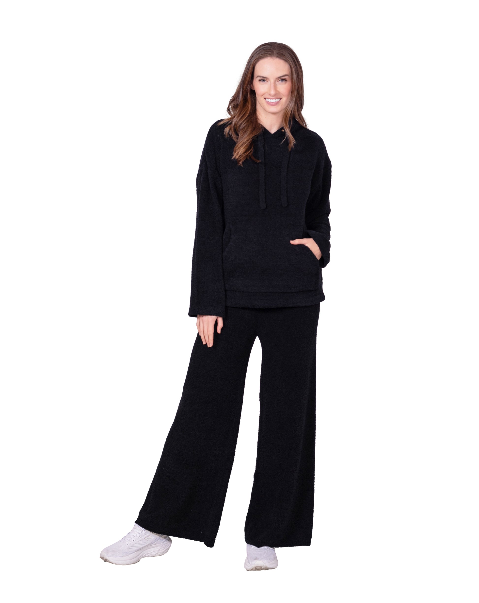 Chenille Hoodie & Flare Pant Set