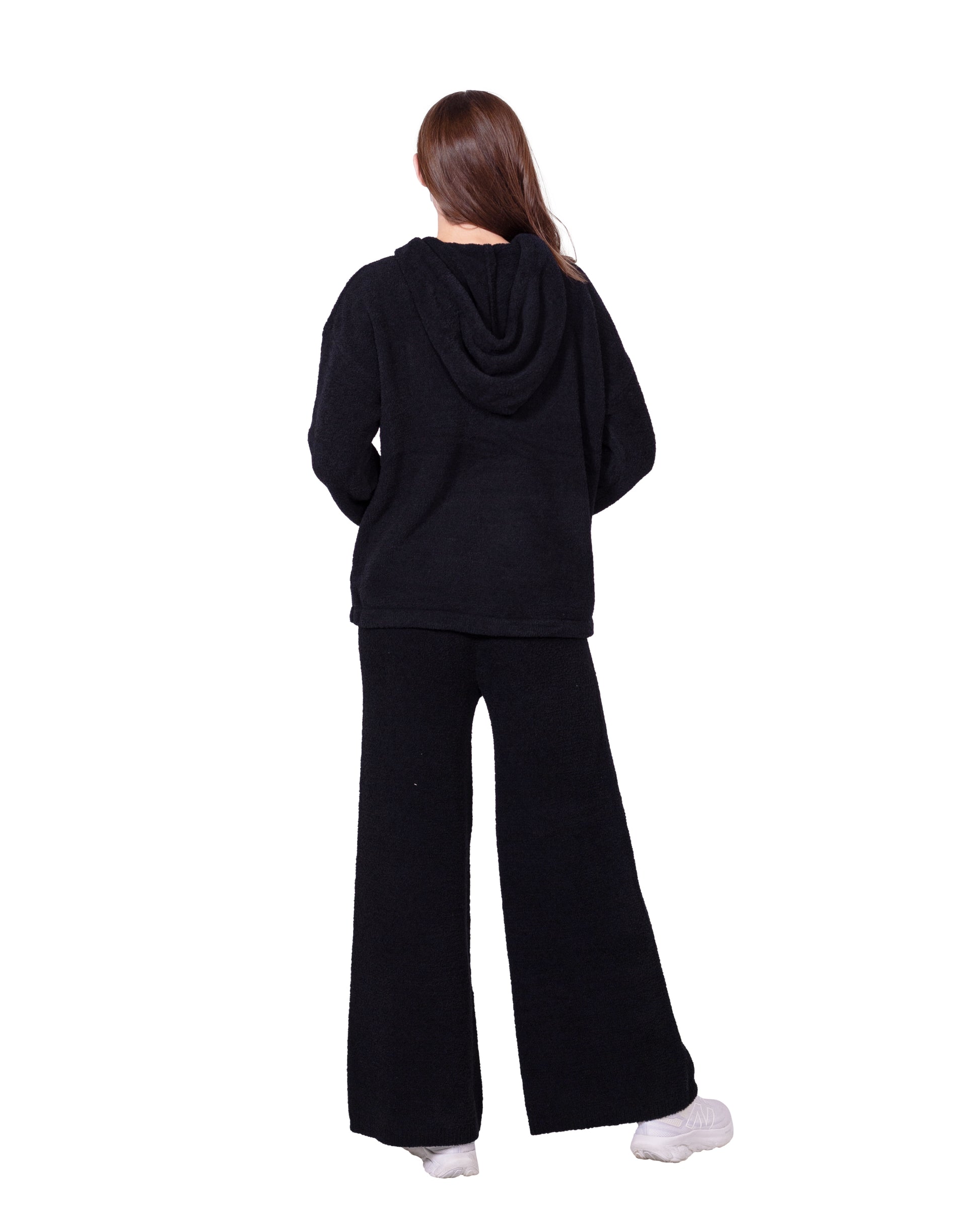 Chenille Hoodie & Flare Pant Set