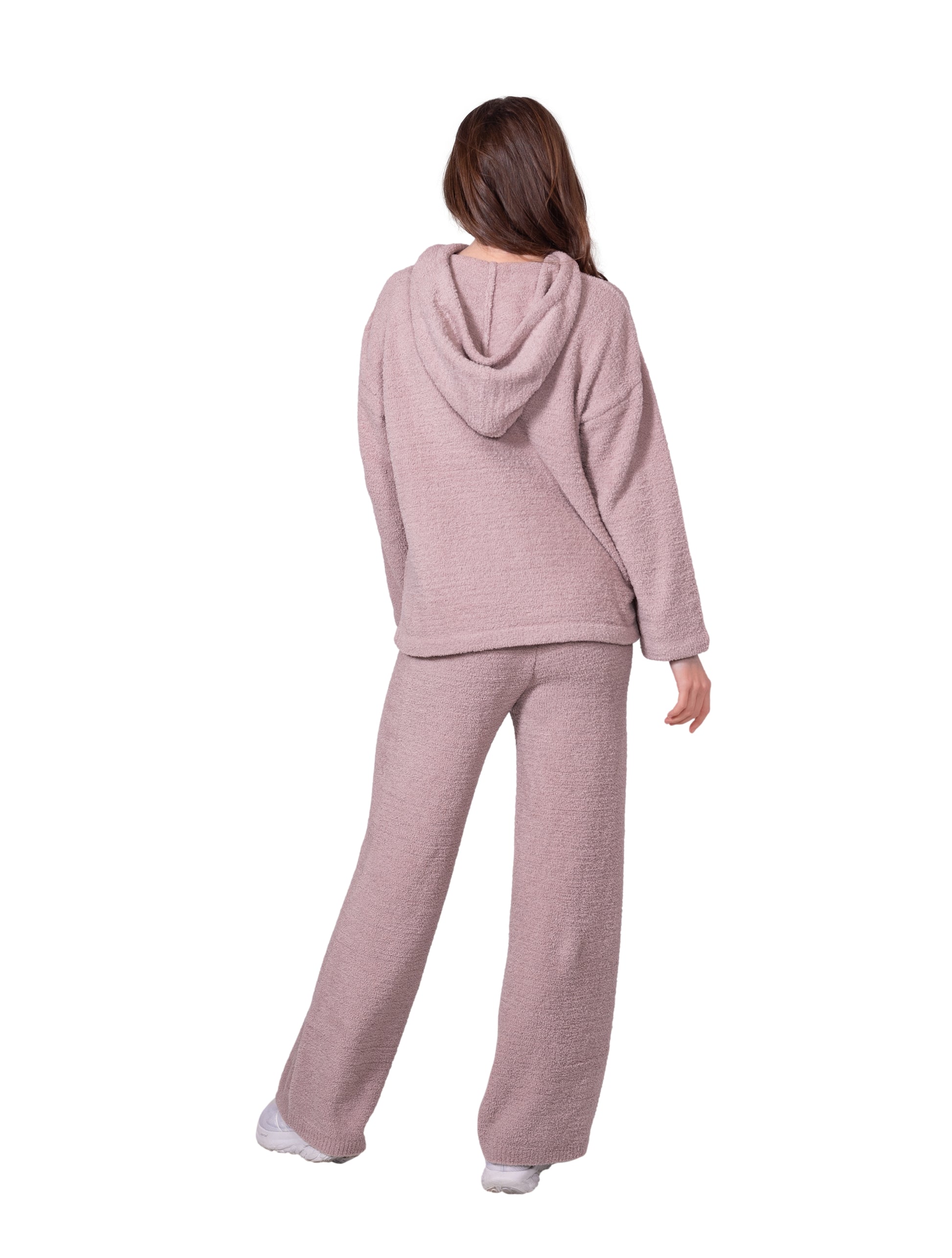 Chenille Hoodie & Flare Pant Set