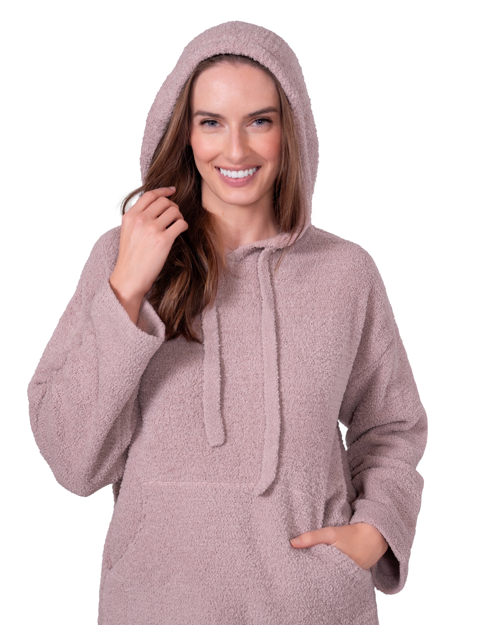 Chenille Hoodie & Flare Pant Set