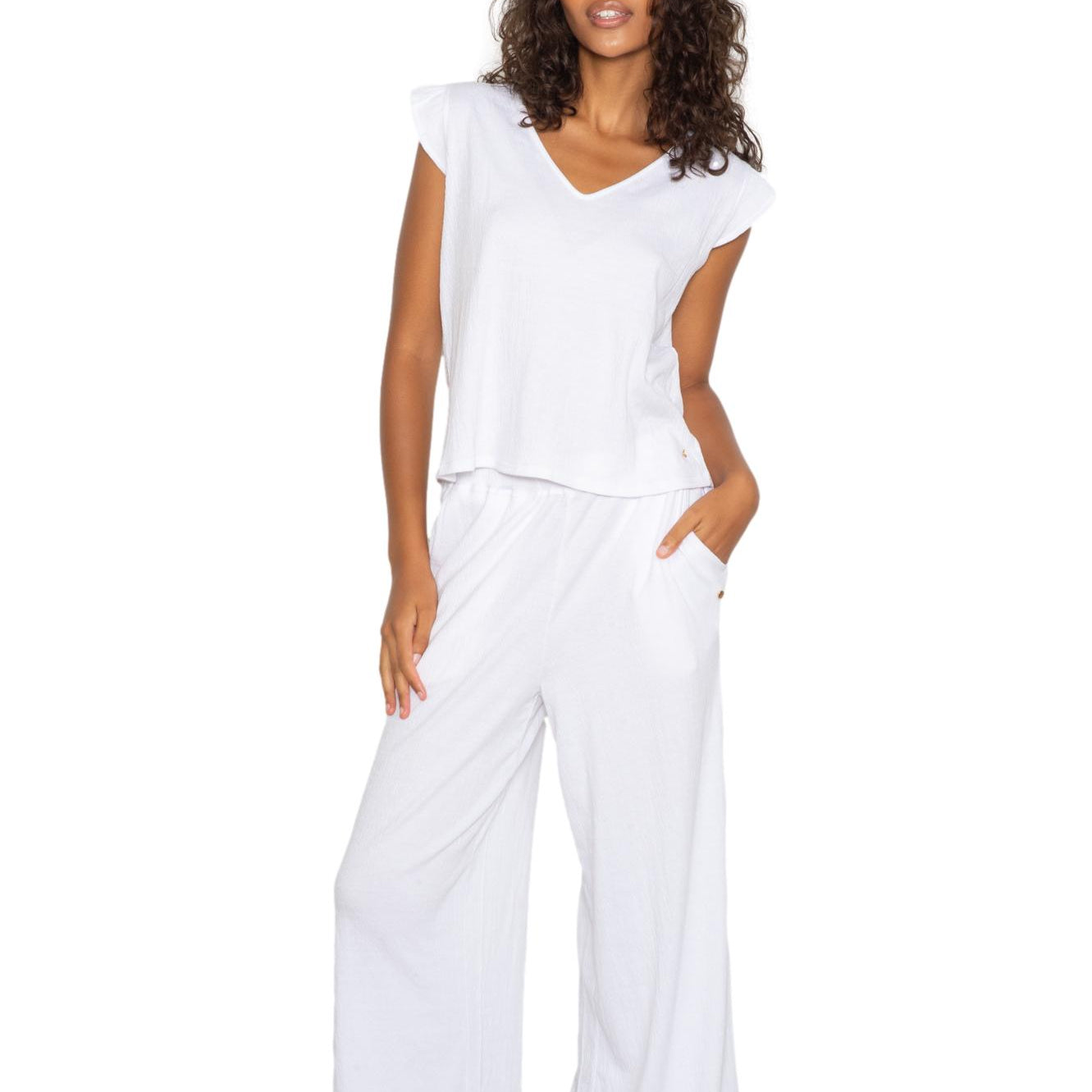 Ruffle top & pant set