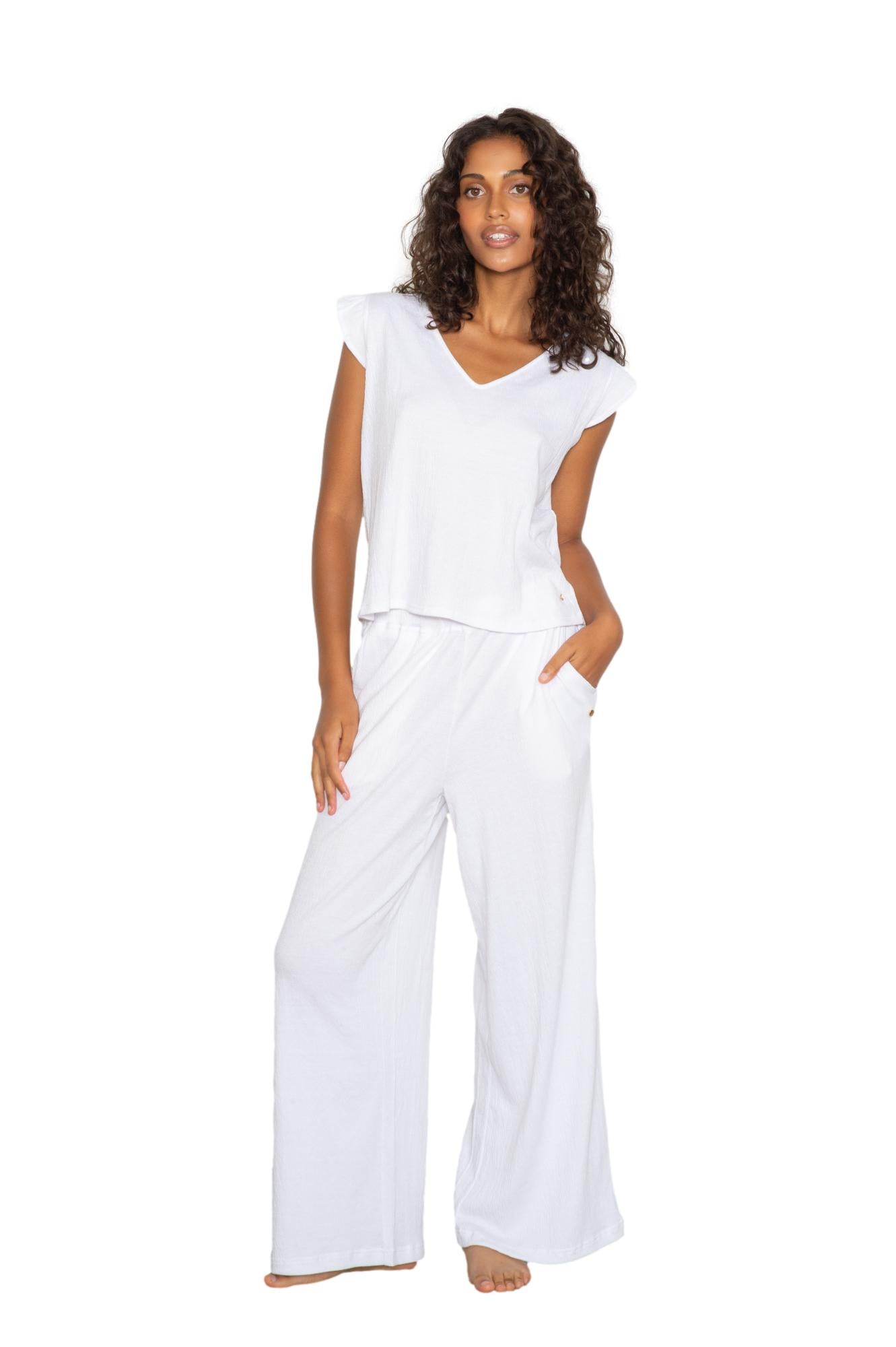 Ruffle top & pant set