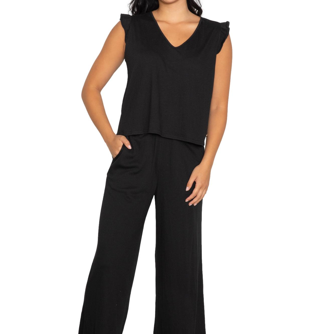 Ruffle top & pant set