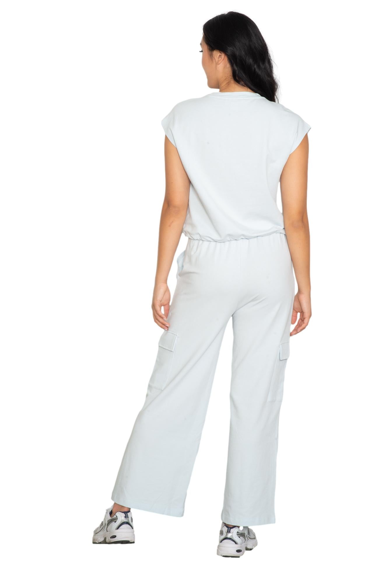 Cap sleeve top & cargo pant set