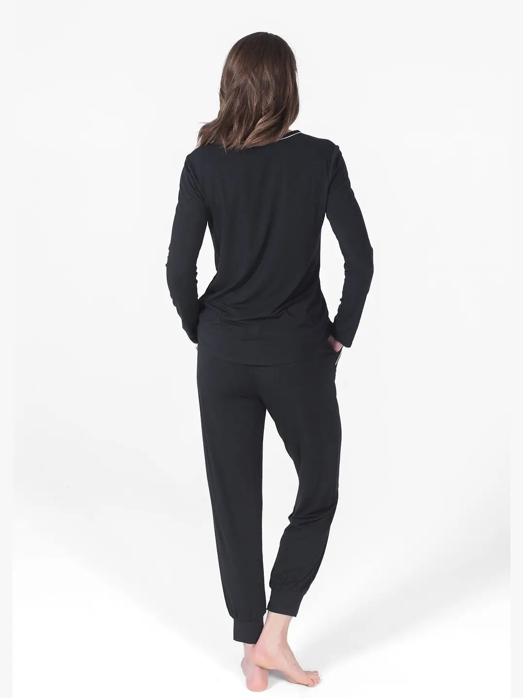 Henley Pajama Set with Jogger Pants