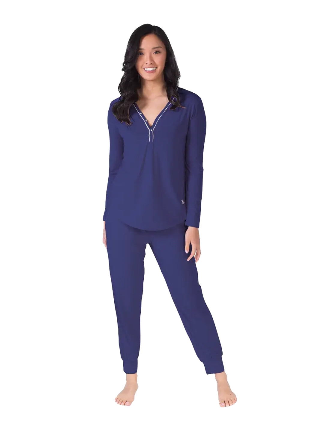 Henley Pajama Set with Jogger Pants