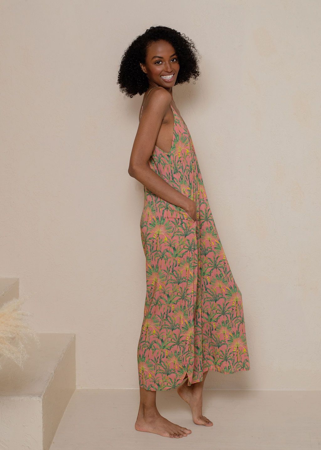 SILK LIKE VISCOSE JUMPSUIT LATTELOVE Co
