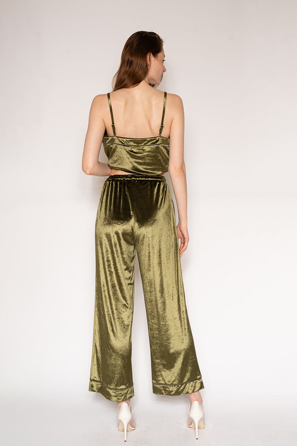 Velvet Pant - Dark Green - LATTELOVE Co.