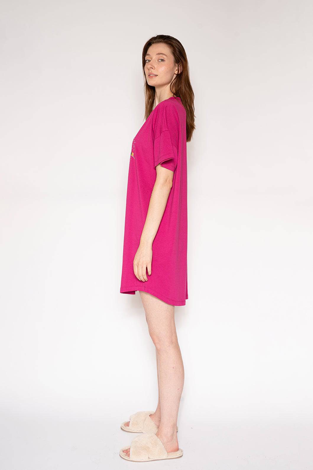 T-Shirt Dress - Let It Snow - LATTELOVE Co.