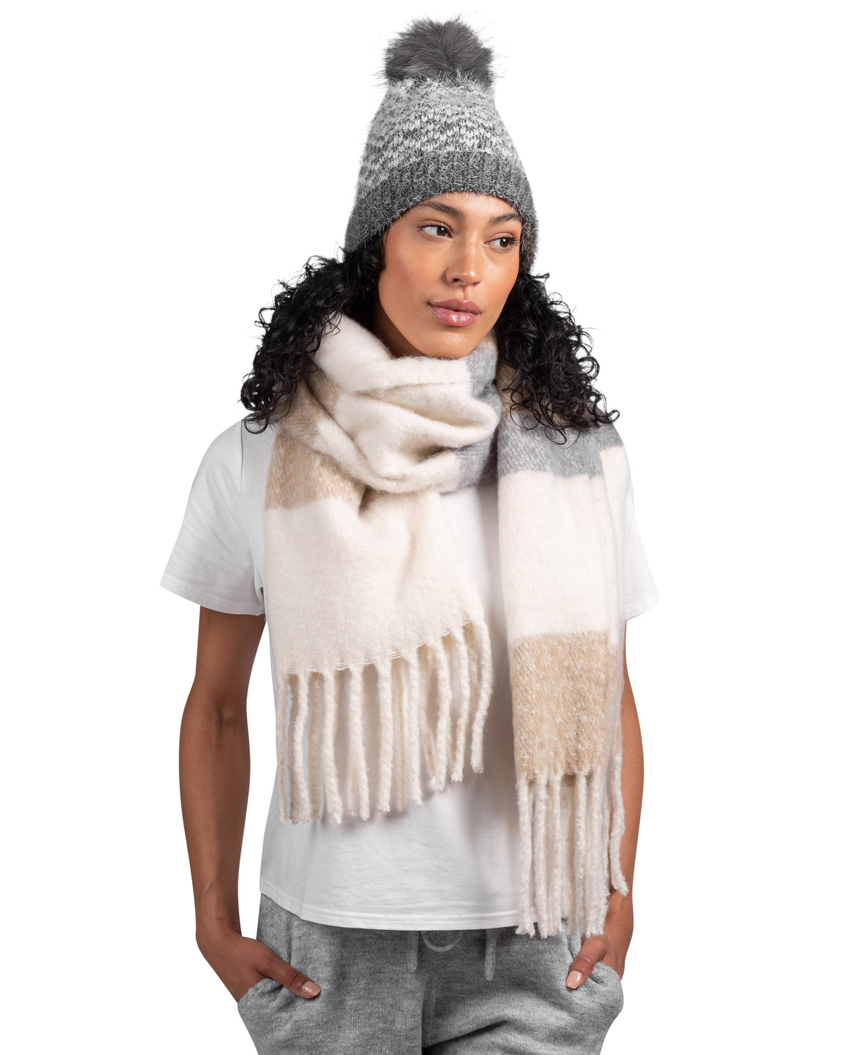 STRIPE SCARF - LATTELOVE Co.