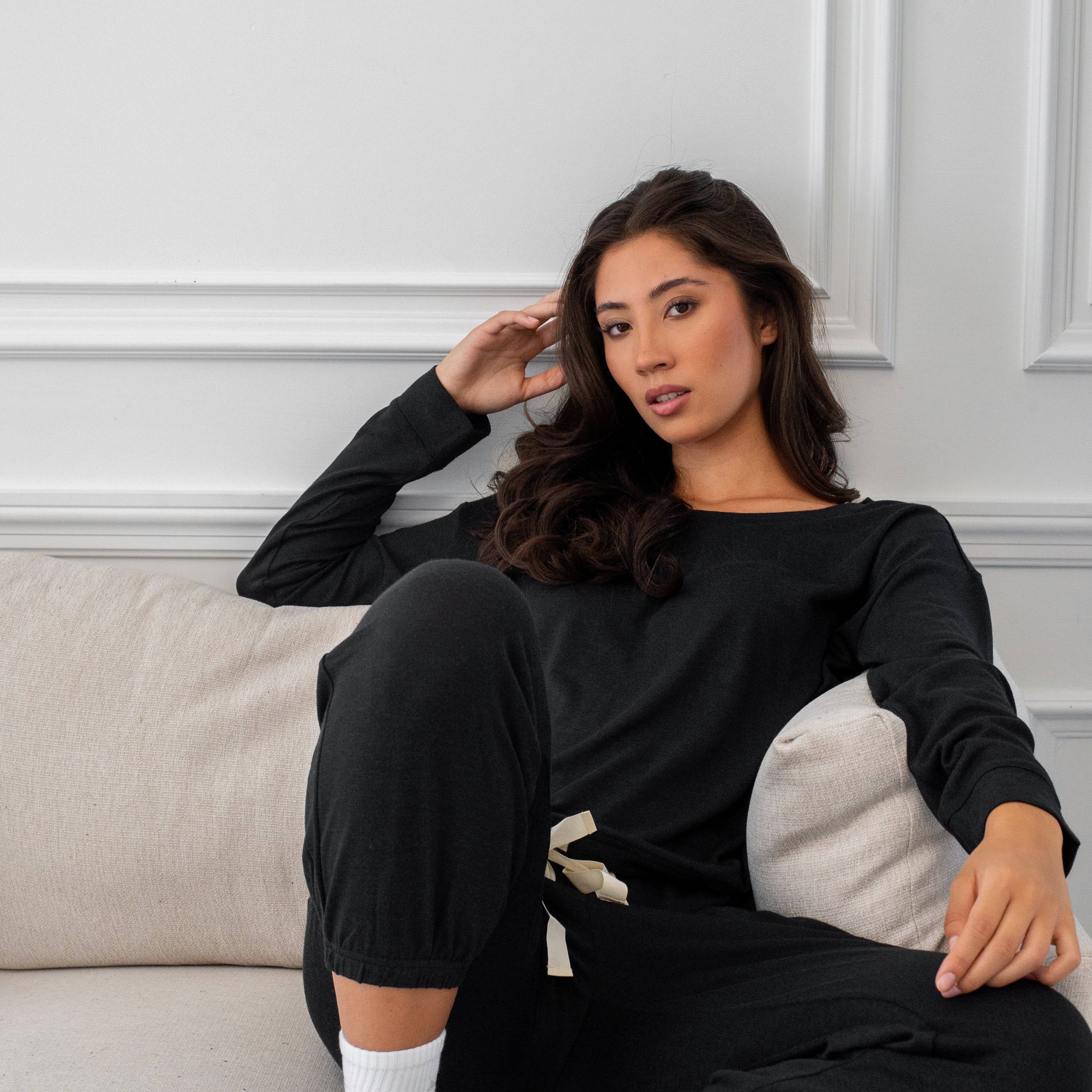 Marled Knit Hacci Jogger - LATTELOVE Co.