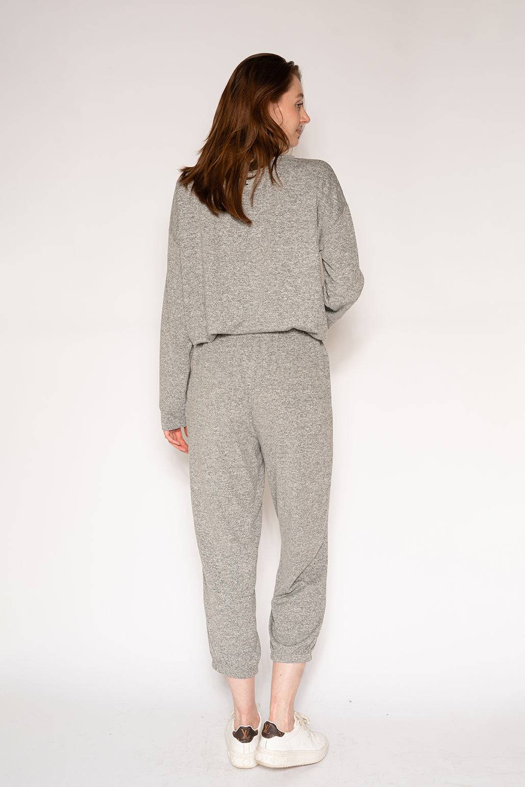 Marled Knit Hacci Jogger - LATTELOVE Co.