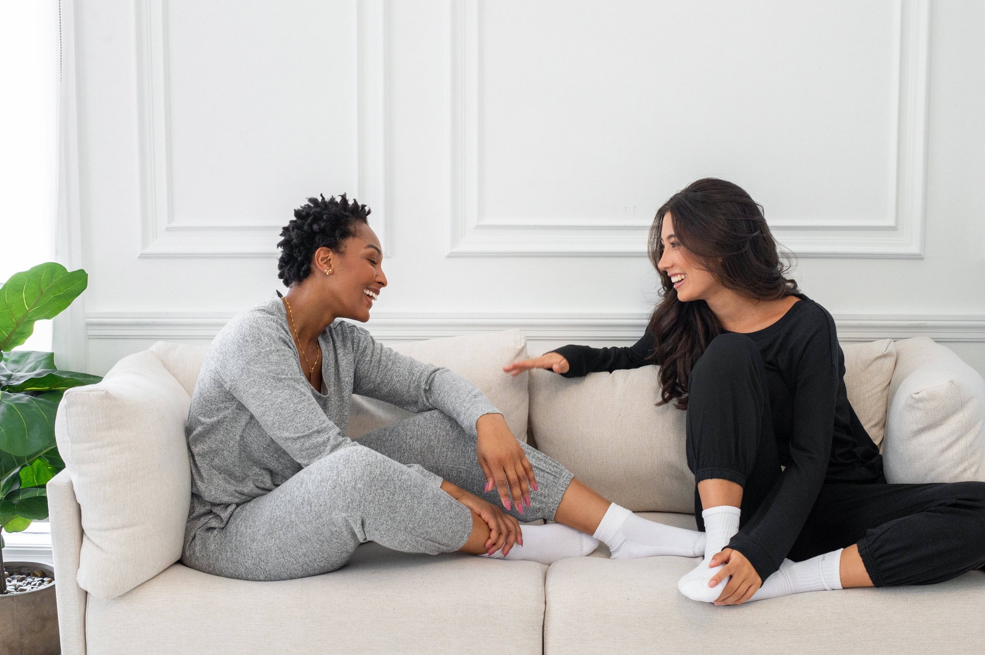 Marled Knit Hacci Jogger - LATTELOVE Co.