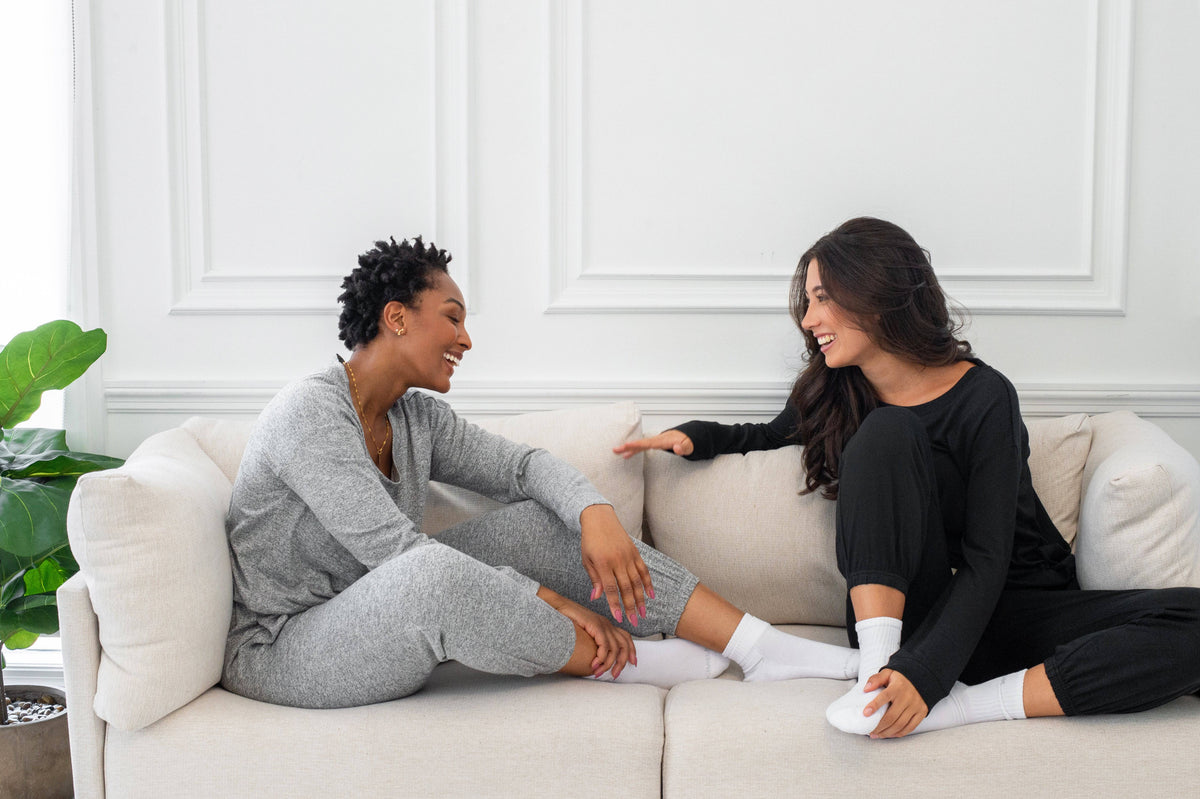 Marled Knit Hacci Jogger - LATTELOVE Co.