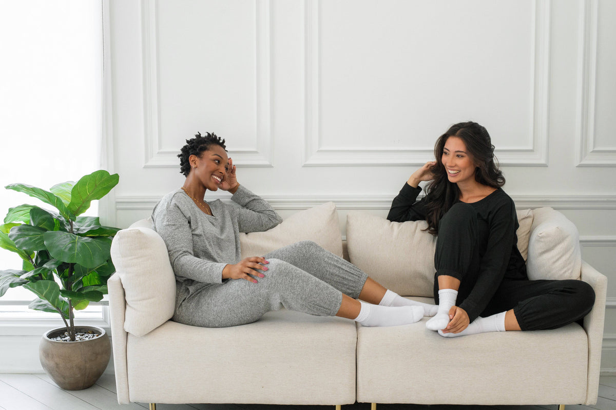 Marled Knit Hacci Jogger - LATTELOVE Co.