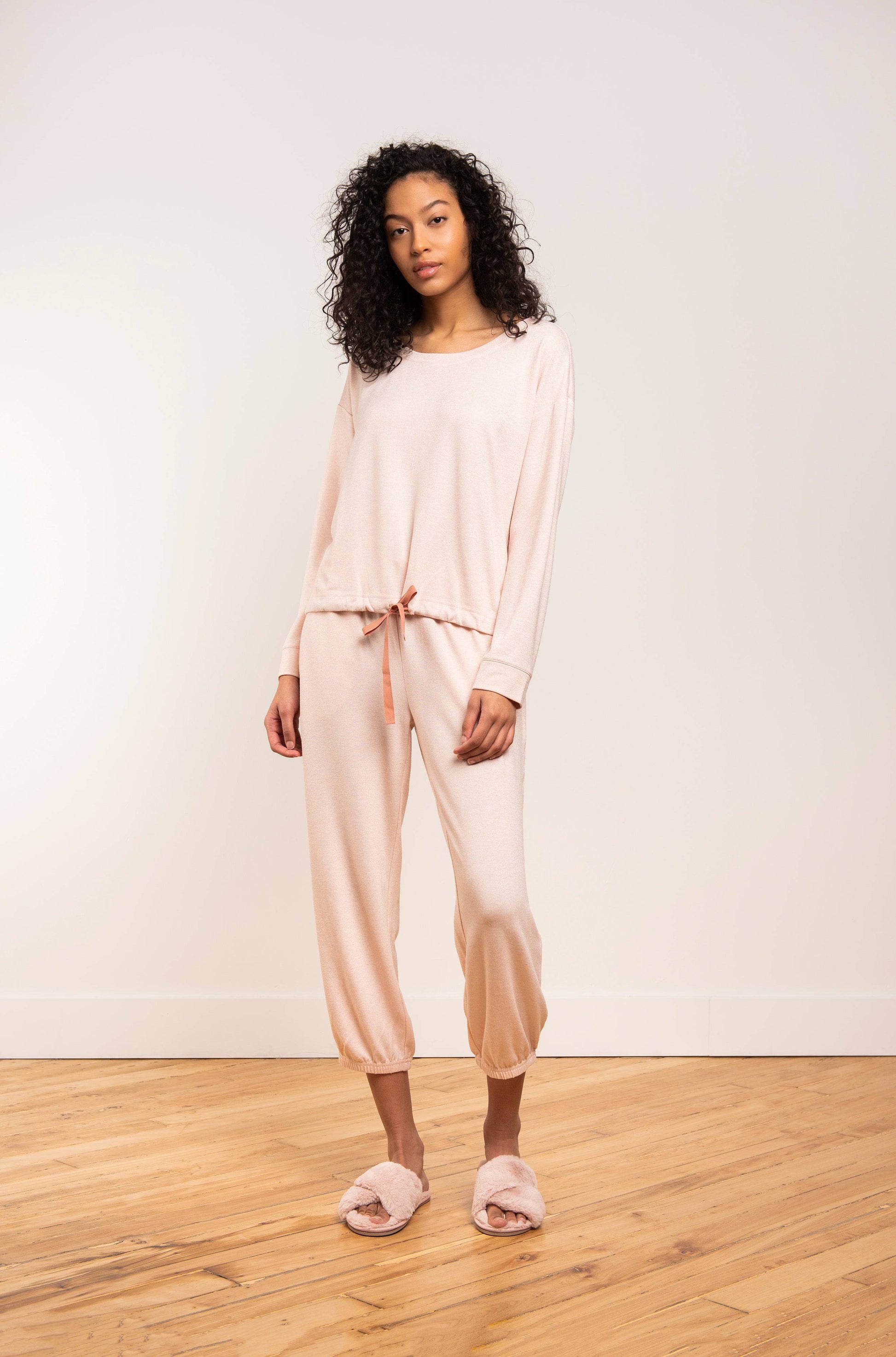 Marled Knit Hacci Jogger - LATTELOVE Co.