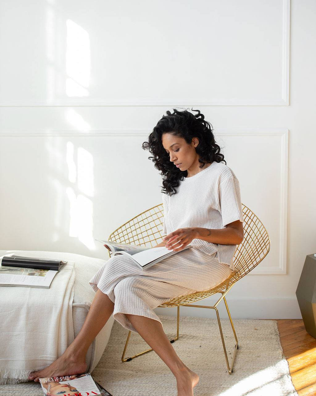 Rib Knit Pant - LATTELOVE Co.