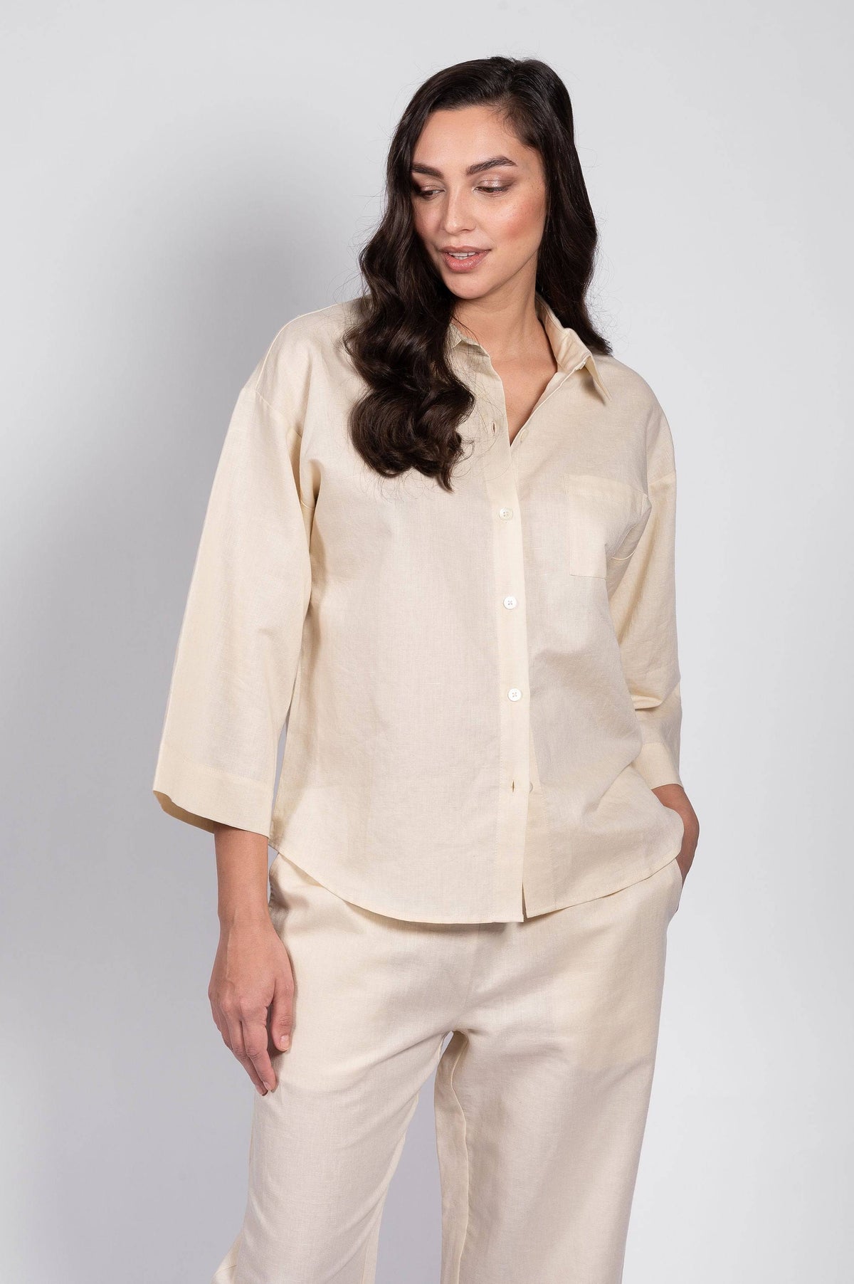 LINEN SHIRT - LATTELOVE Co.