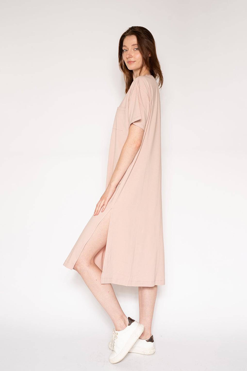 Midi Dress - Adobe Rose - LATTELOVE Co.