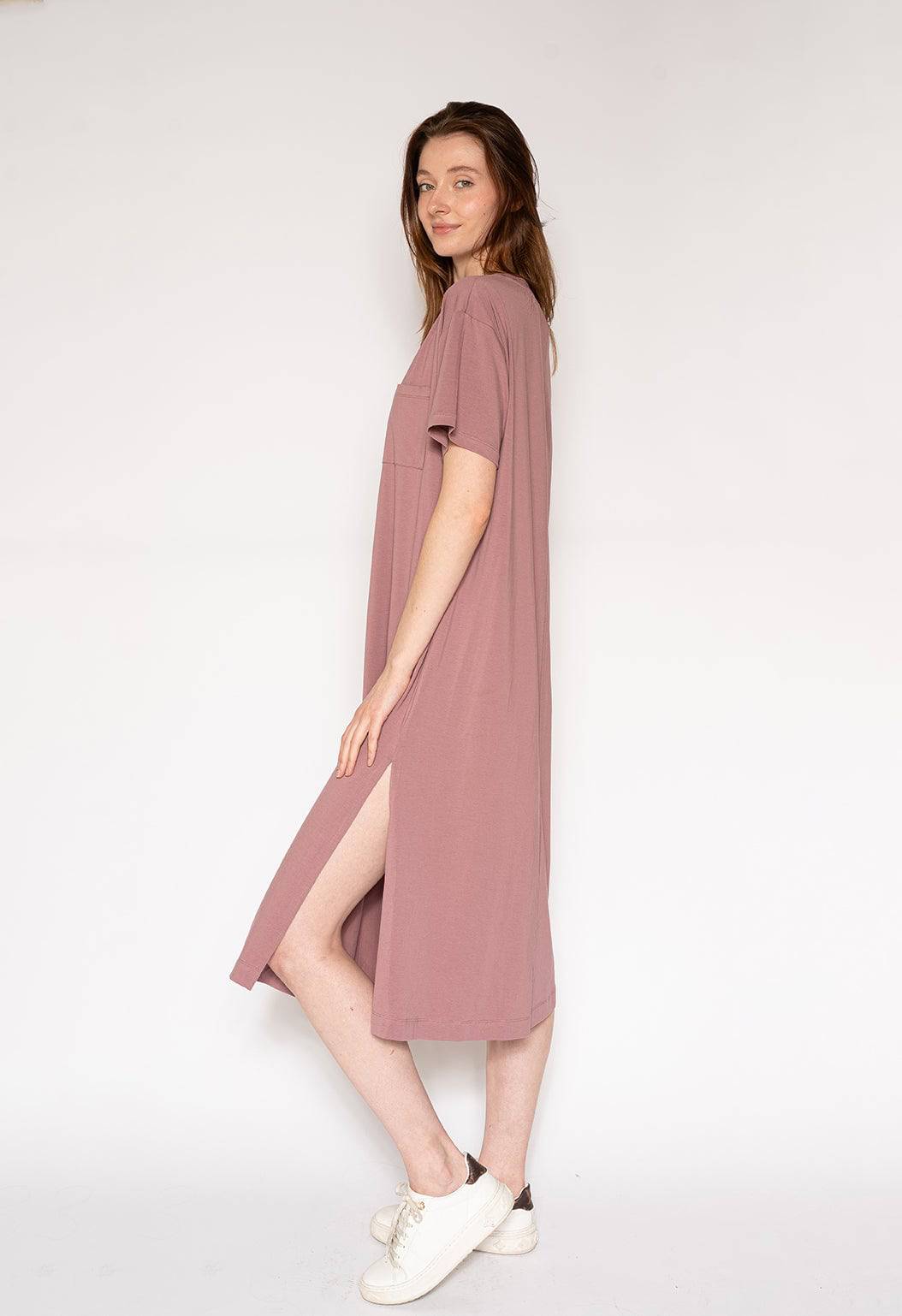 Midi Dress - Grape Shake - LATTELOVE Co.