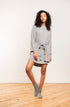 Marled Knit Belted Cardigan - LATTELOVE Co.