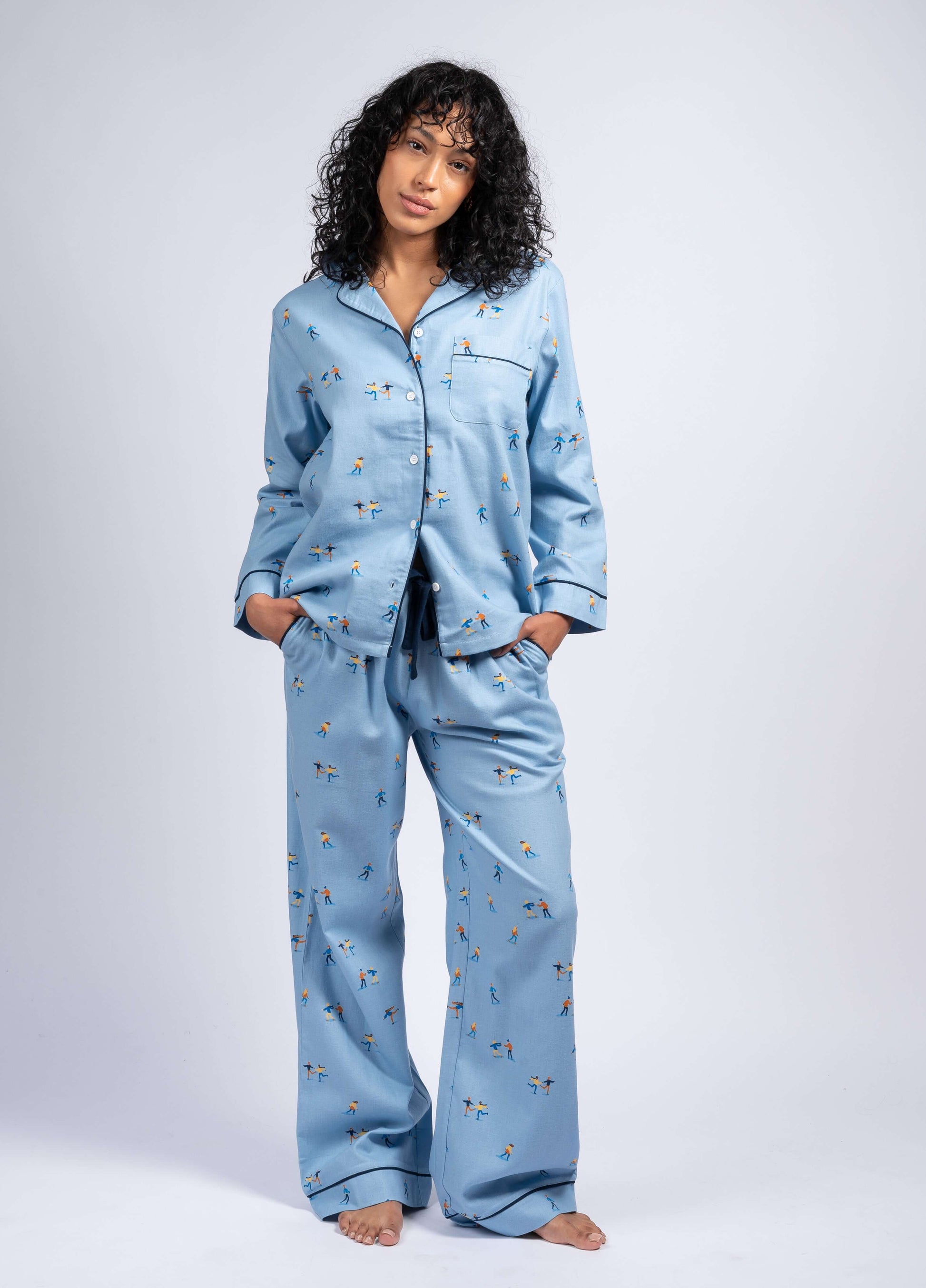 FLANNEL LS & PANT SET - LATTELOVE Co.