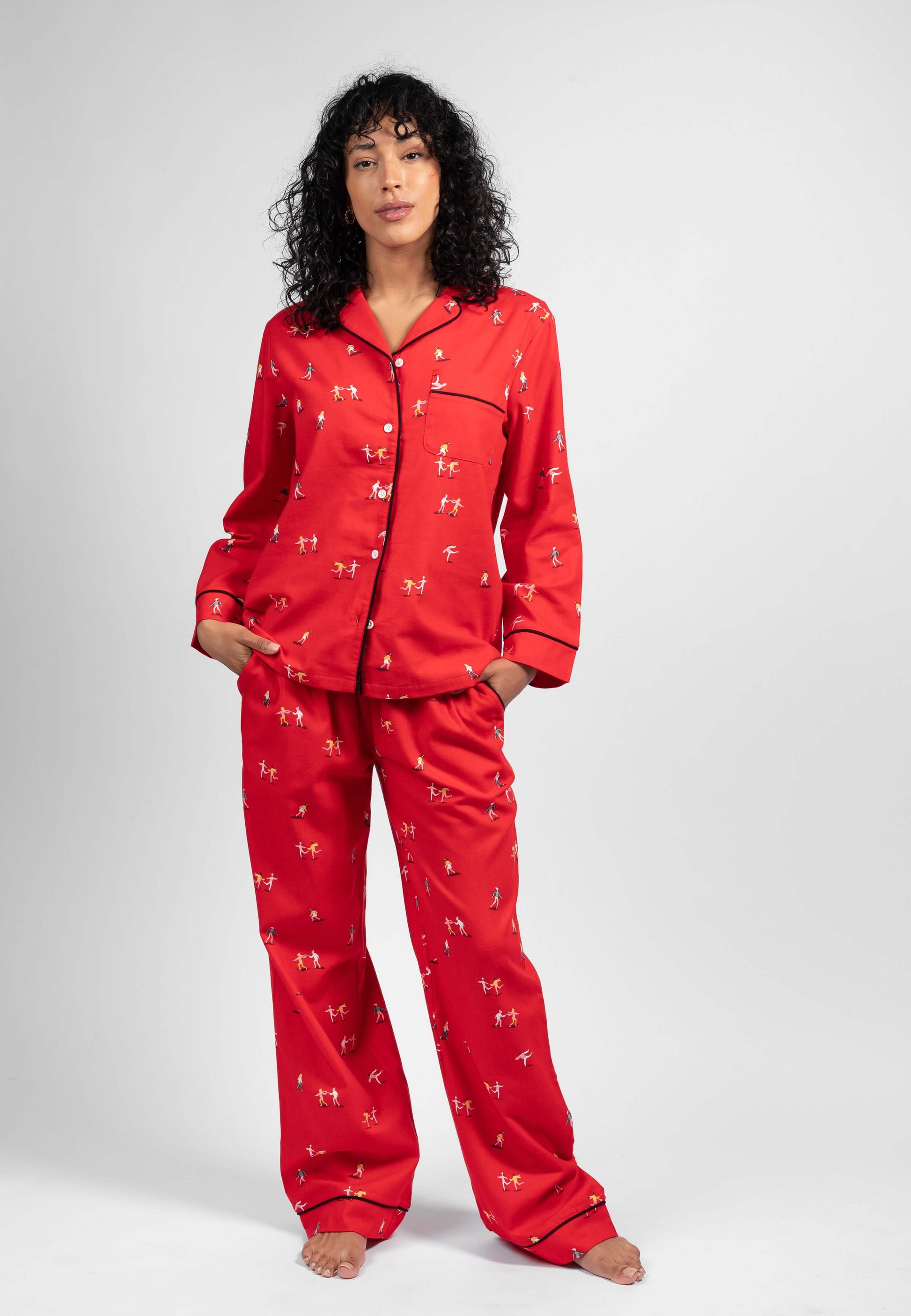 FLANNEL LS & PANT SET - LATTELOVE Co.