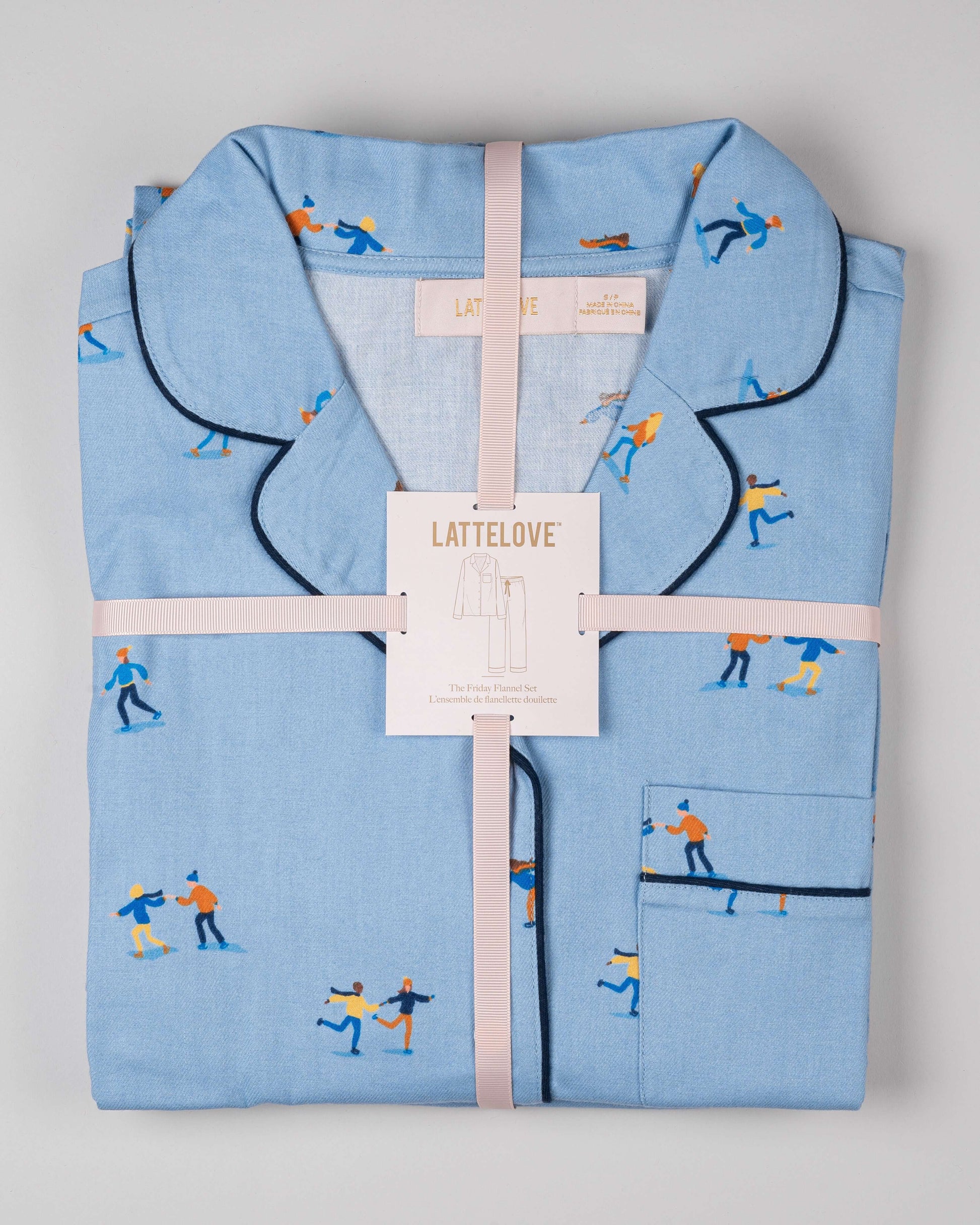 FLANNEL LS & PANT SET - LATTELOVE Co.