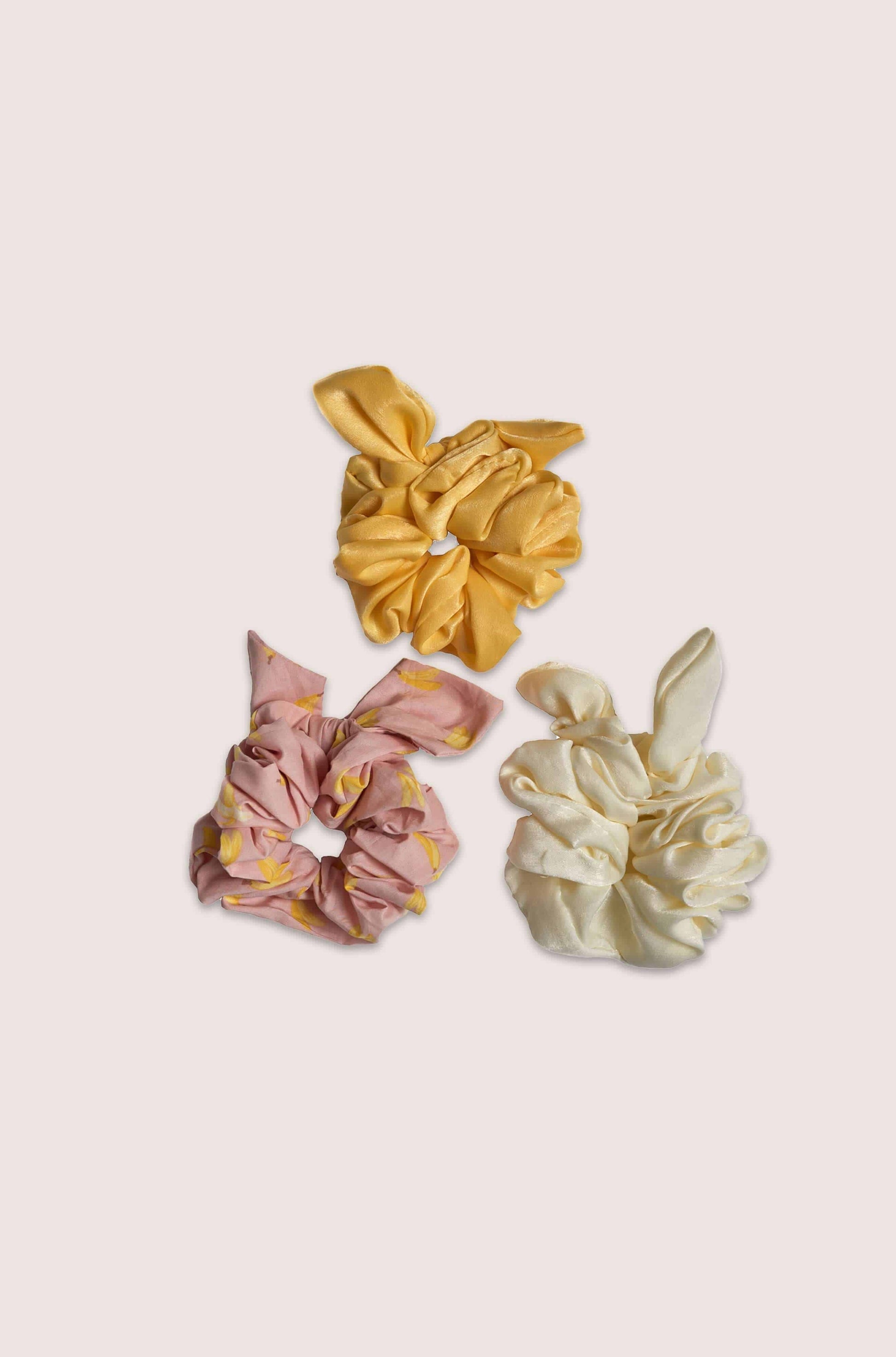 Bow Scrunchie Set - LATTELOVE Co.