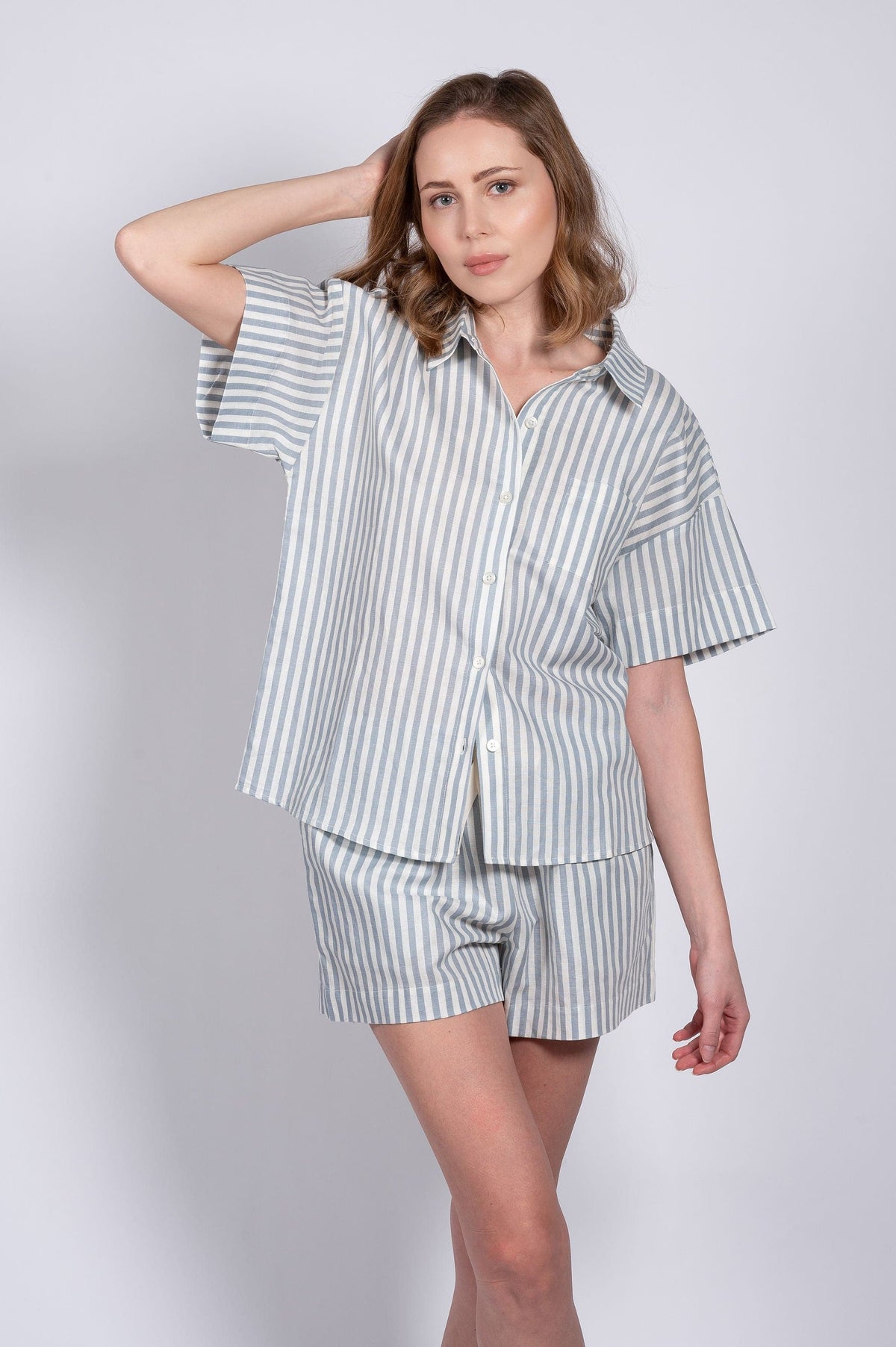 LINEN S/S SHIRT - LATTELOVE Co.