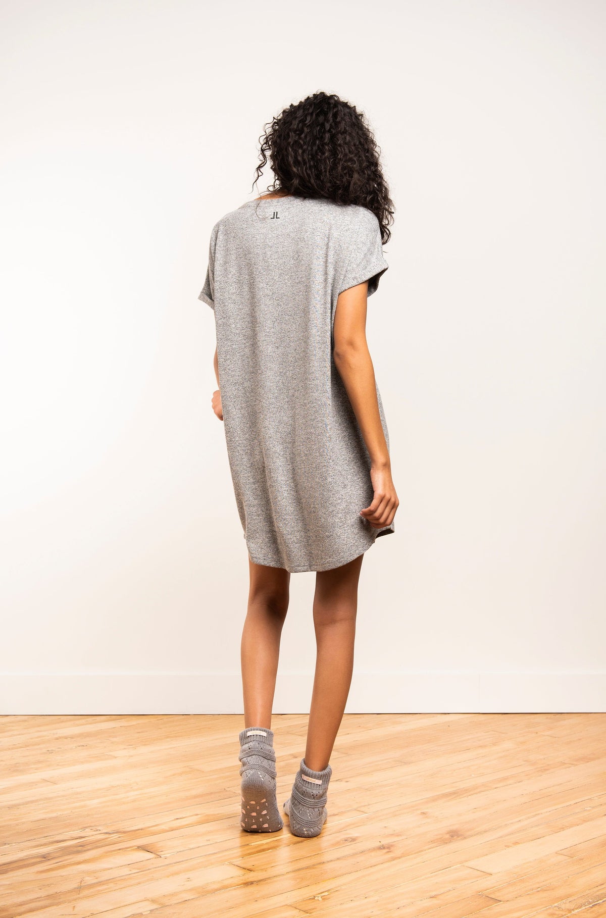 Marled Knit Hacci Chemise - LATTELOVE Co.