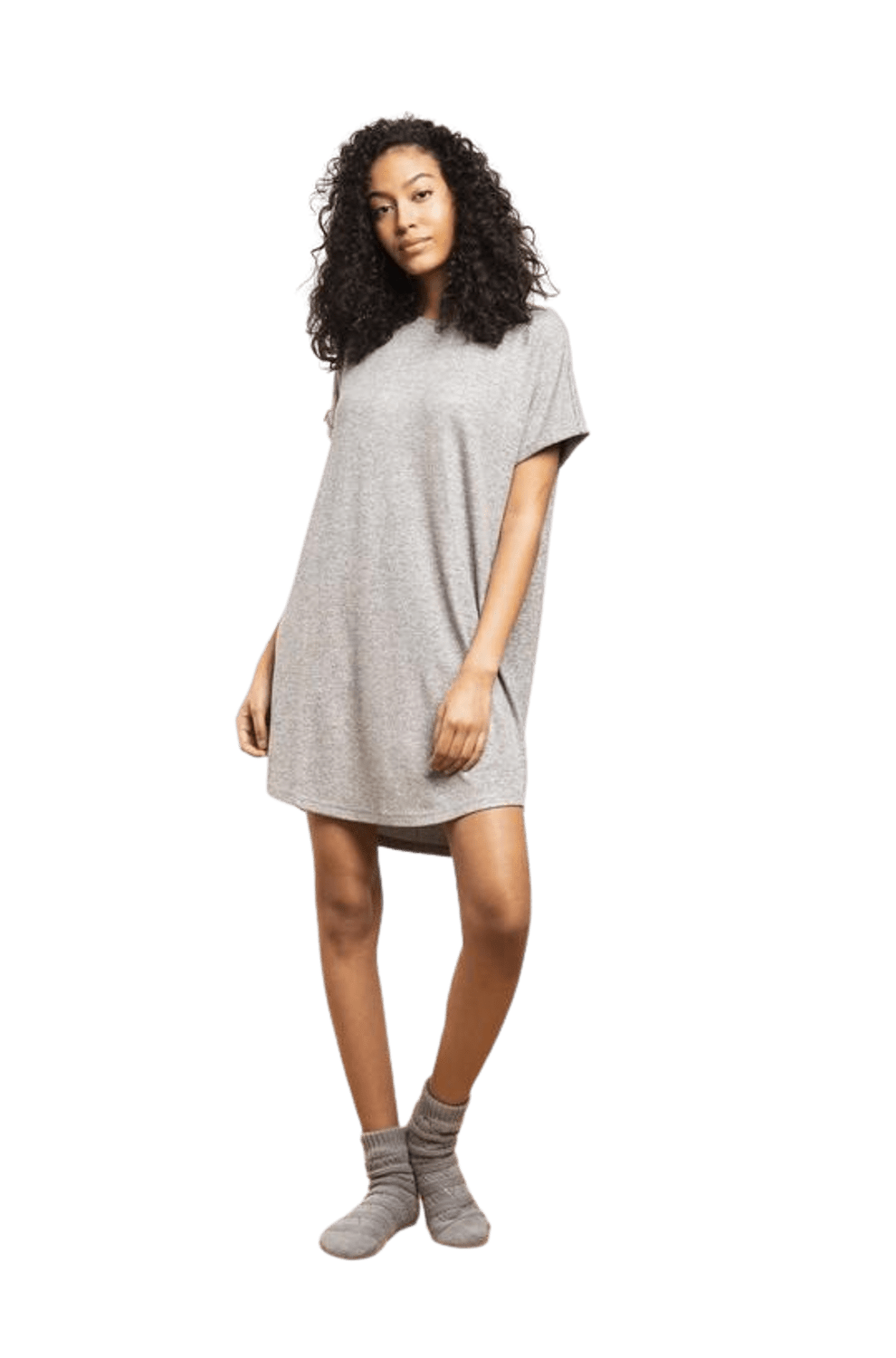 LATTE LOVE Knit Lounge Sleep Shirt Thyme XL