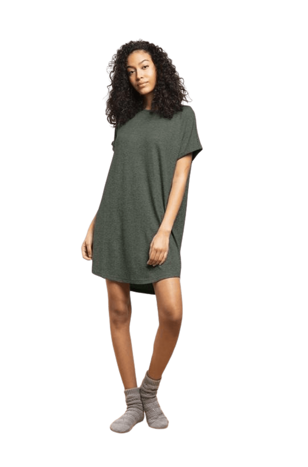 Marled Knit Hacci Chemise - LATTELOVE Co.