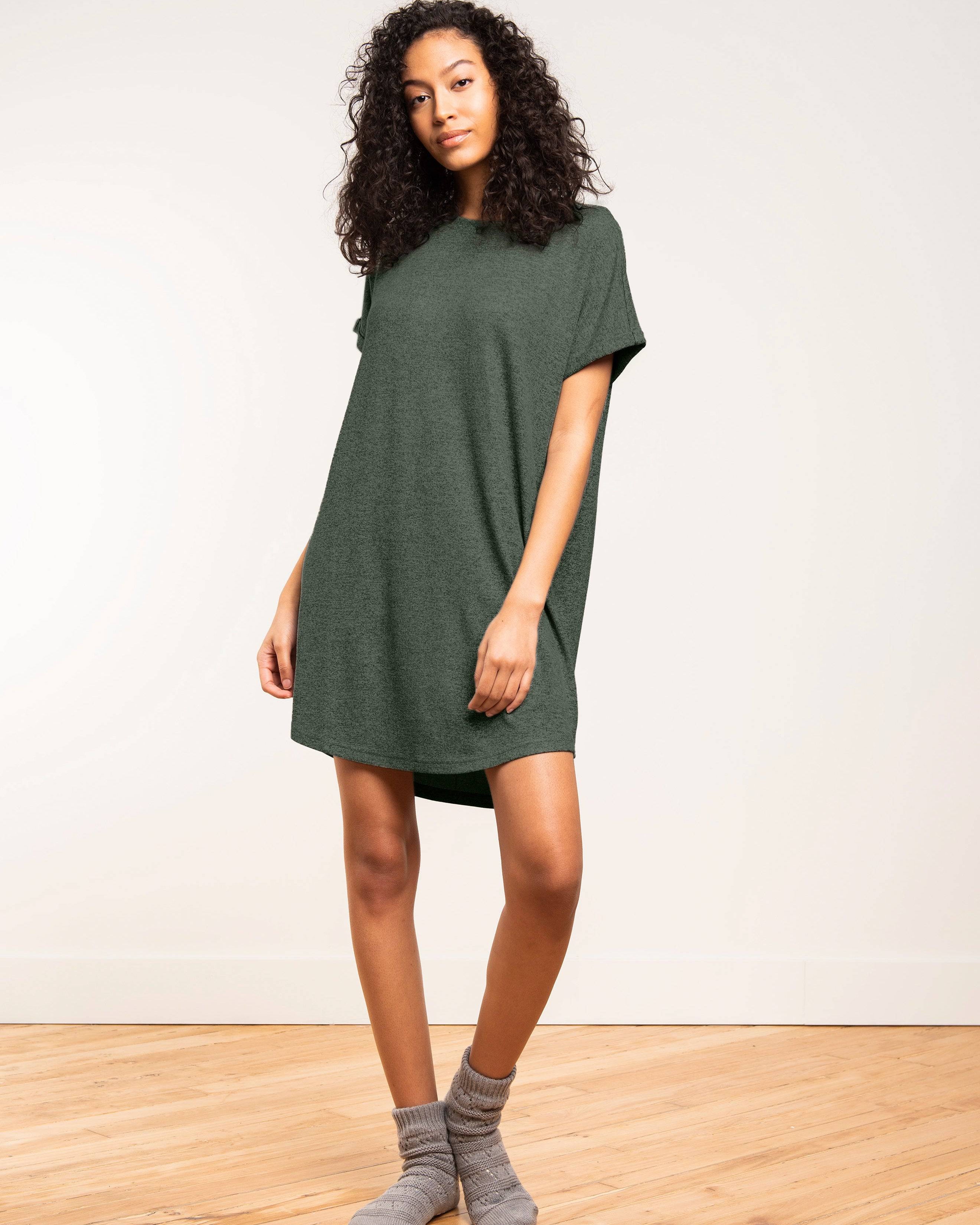Marled Knit Hacci Chemise - LATTELOVE Co.