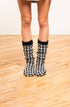 Gingham Slipper Sock - LATTELOVE Co.