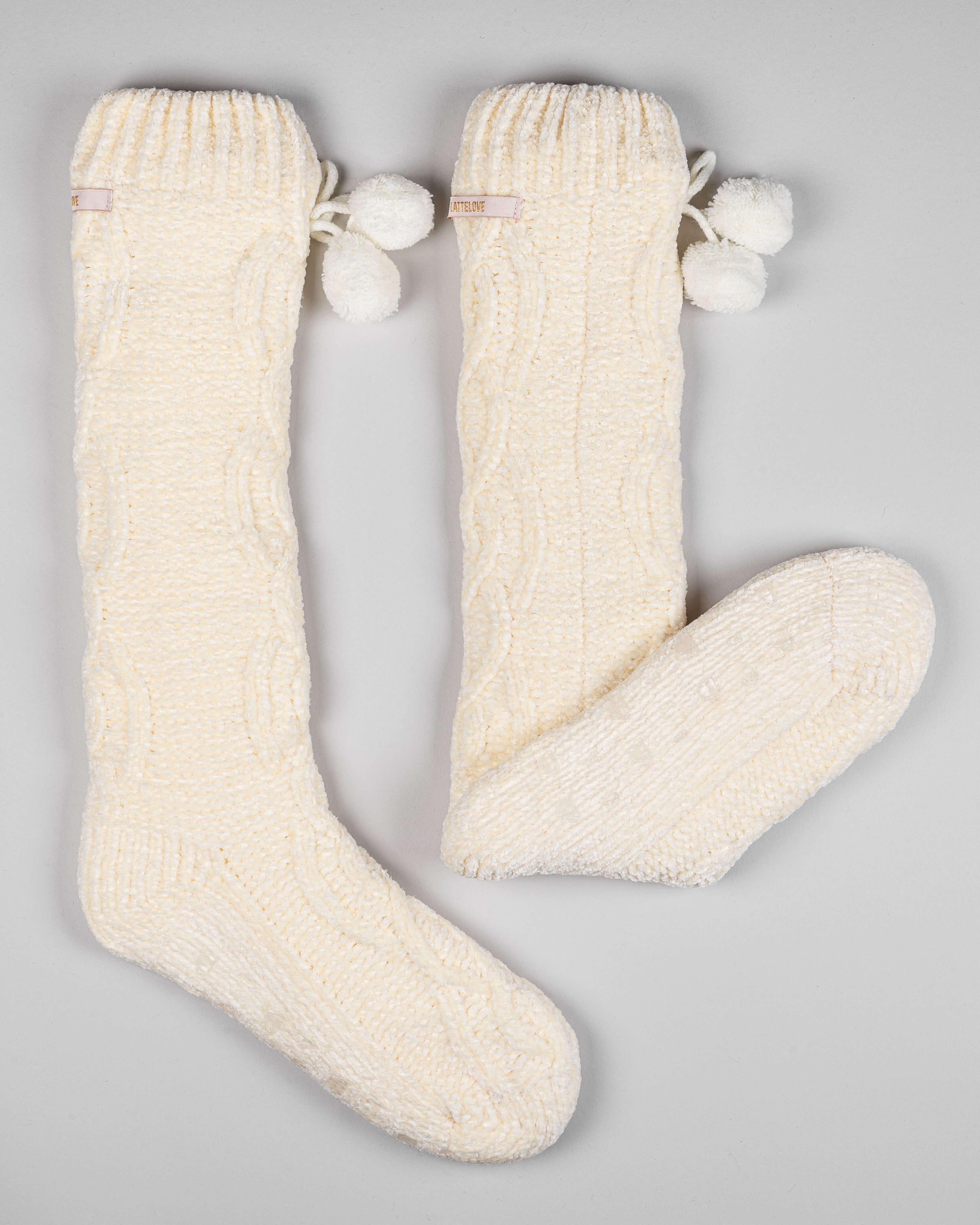 CHENILLE SLIPPER SOCK - LATTELOVE Co.