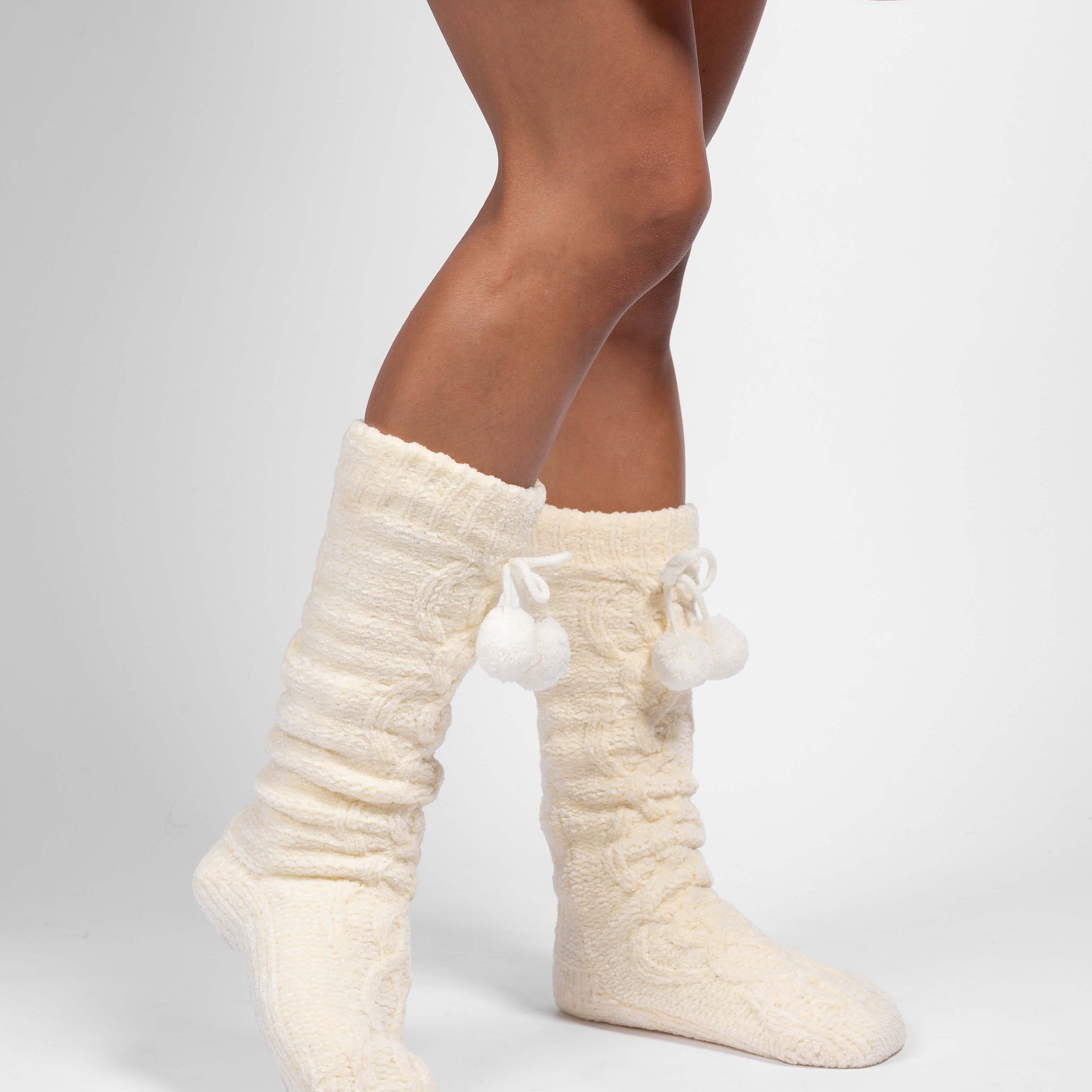 CHENILLE SLIPPER SOCK - LATTELOVE Co.