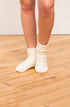 Pointelle Short Length Slipper Socks - LATTELOVE Co.