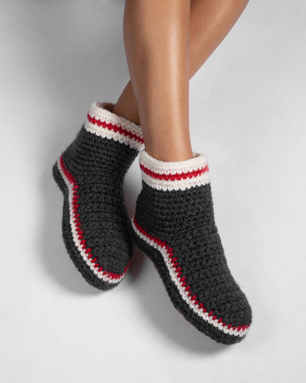 HAND-KNIT MOCCASIN BOOTIE - LATTELOVE Co.