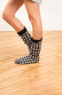 Gingham Slipper Sock - LATTELOVE Co.